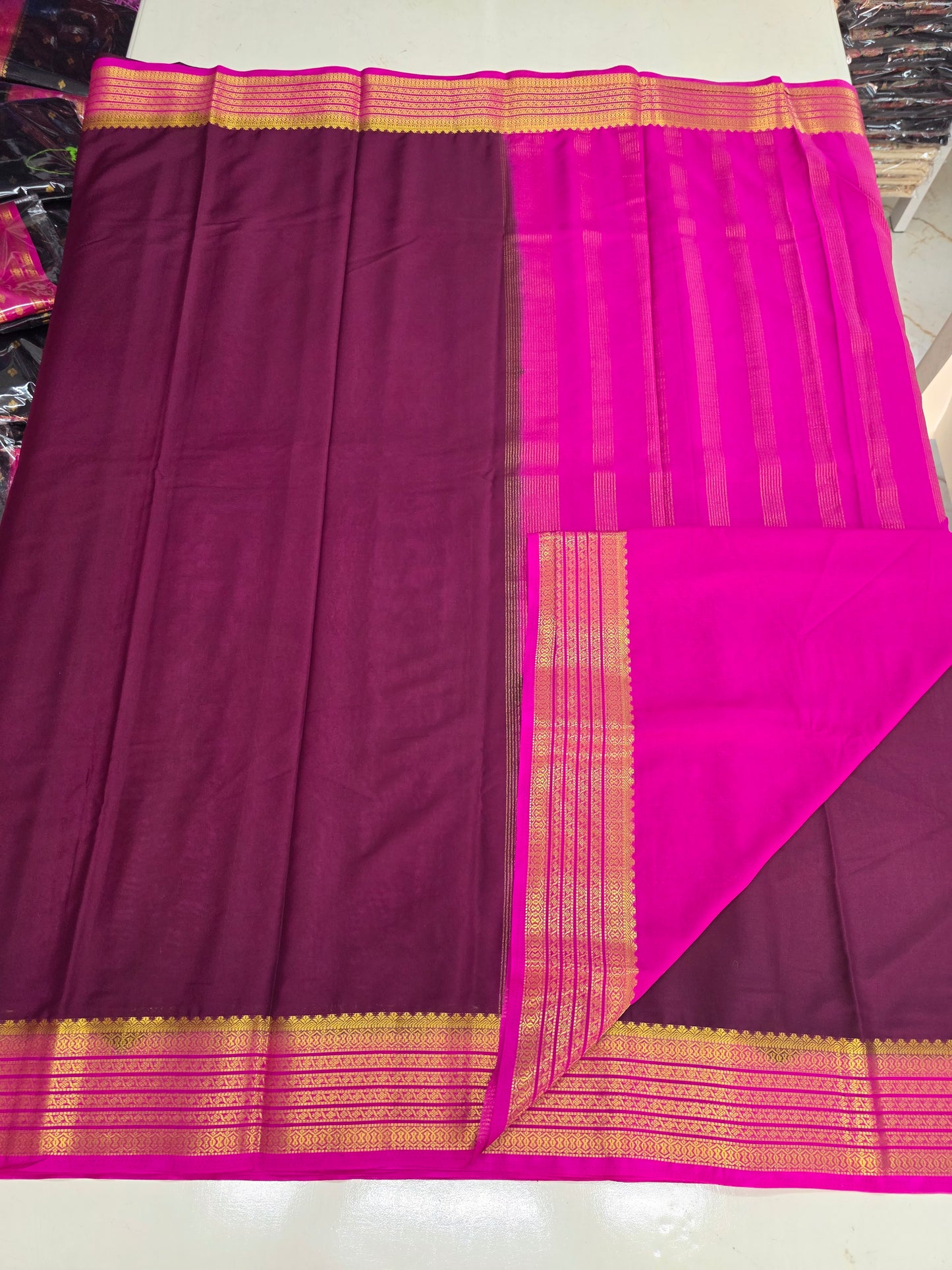 Semi Mysore Crepe (Sequence Border)