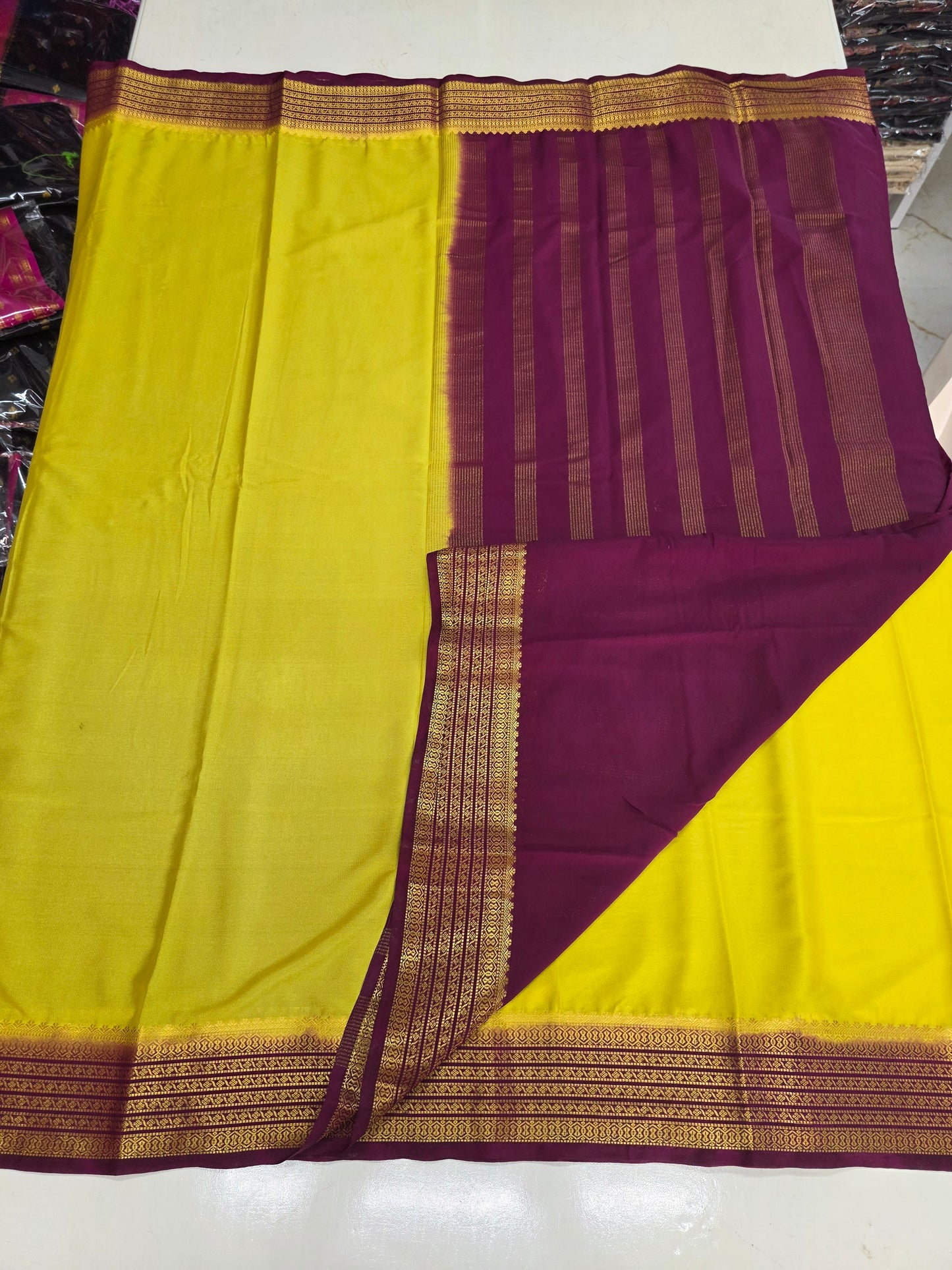 Semi Mysore Crepe (Sequence Border)