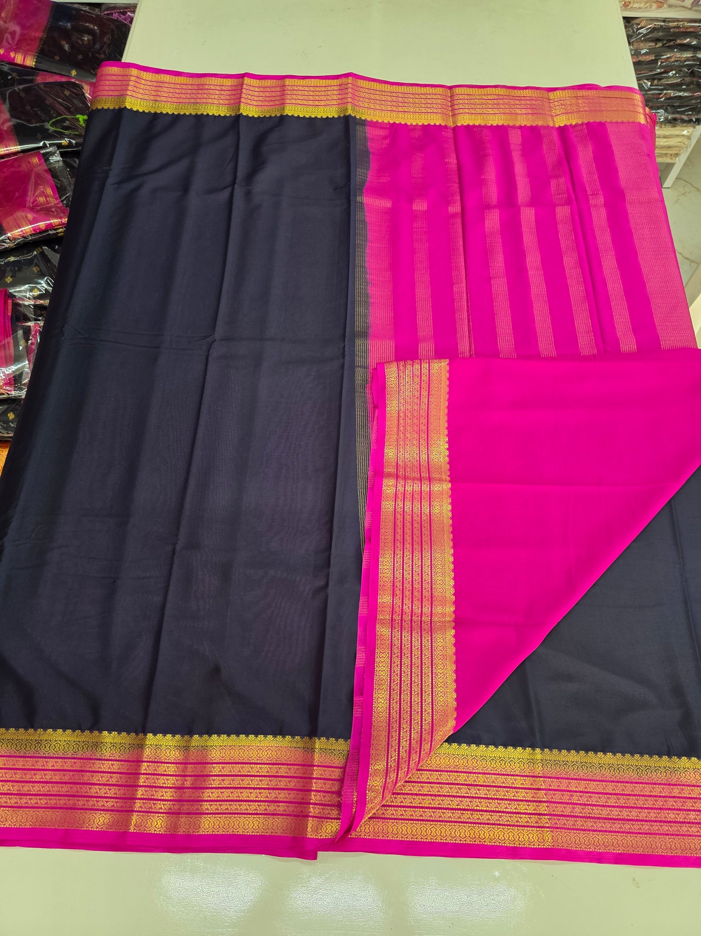 Semi Mysore Crepe (Sequence Border)
