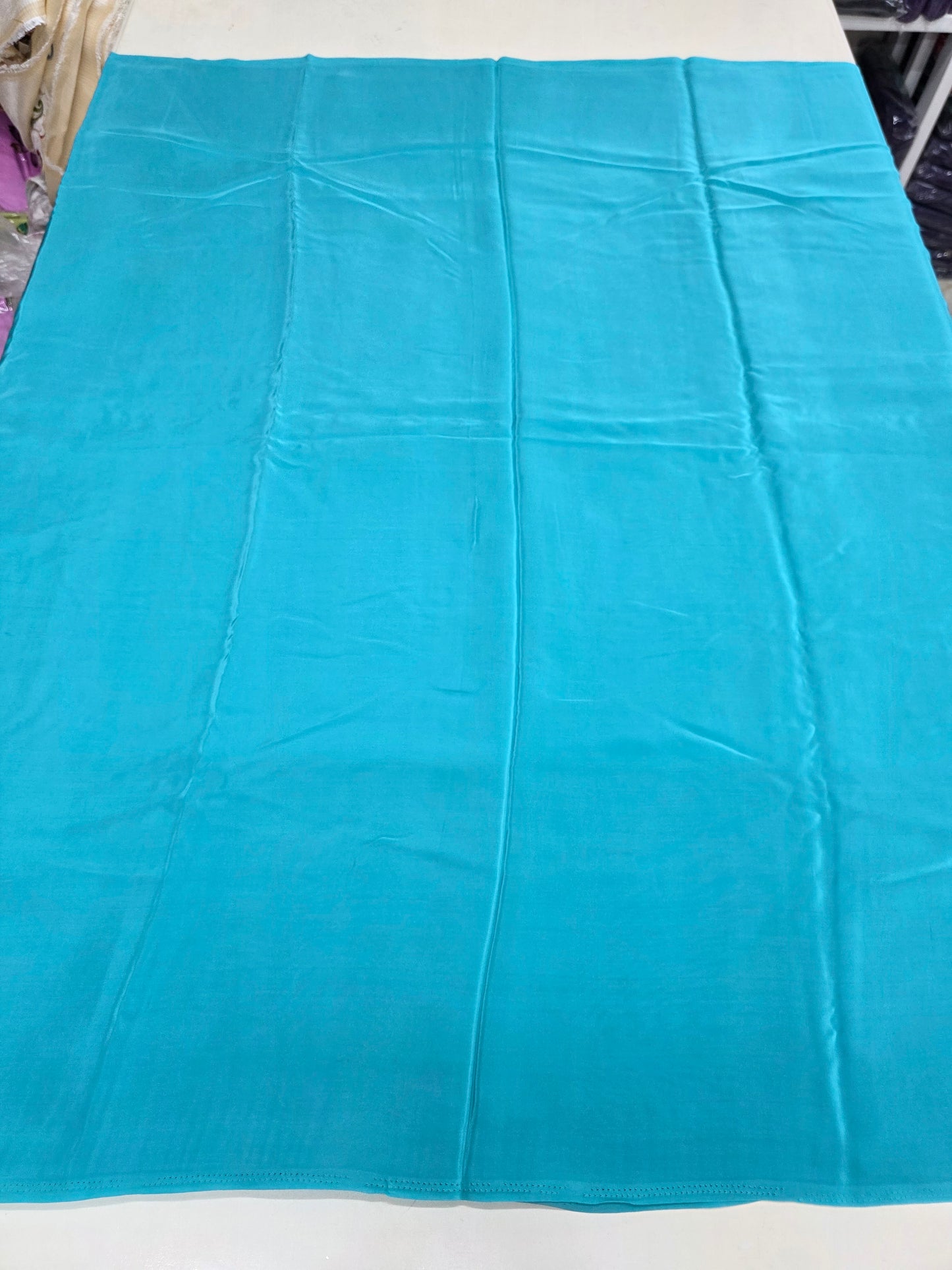 Natural Crepe (Self, Saree Cut Fabric)