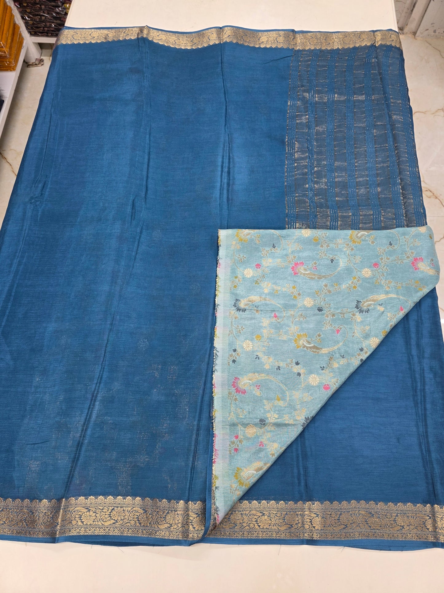 Crushed Viscose Chinnon (Contrast, Jal Viscose Blouse)