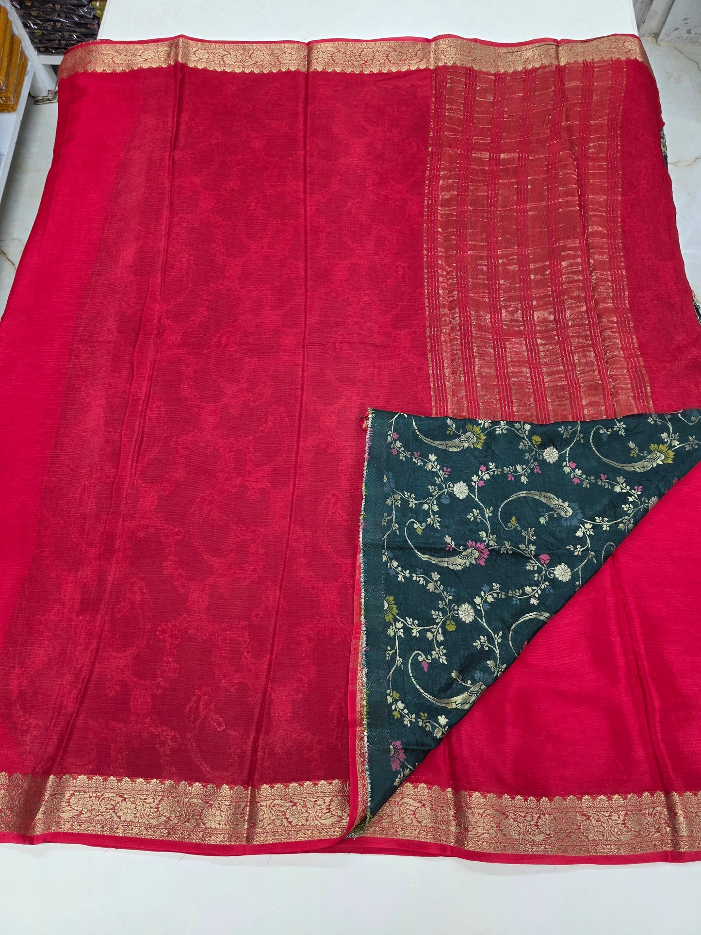 Crushed Viscose Chinnon (Contrast, Jal Viscose Blouse)