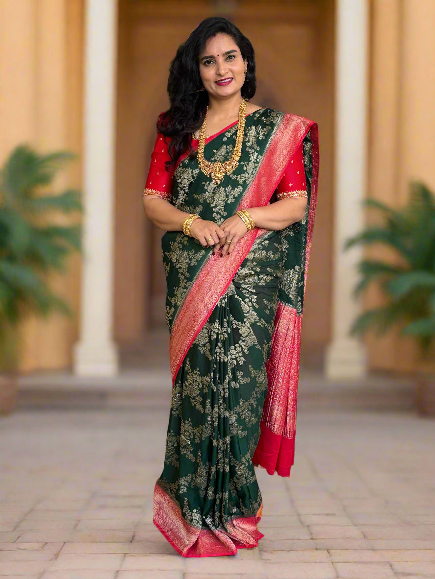 Crushed Crepe Georgette (Jal pattern)