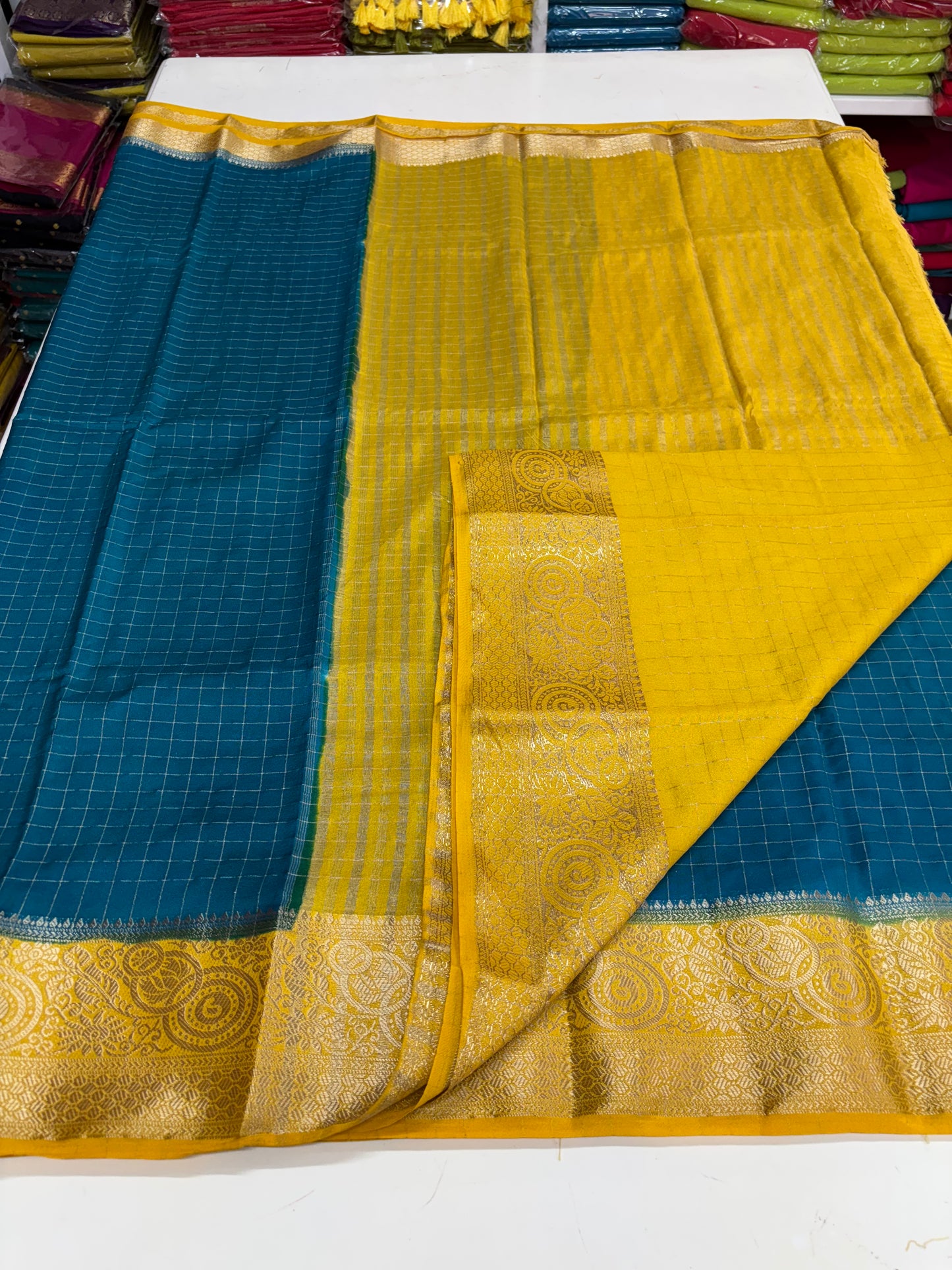 Viscose Crepe (Checks & Contrast)