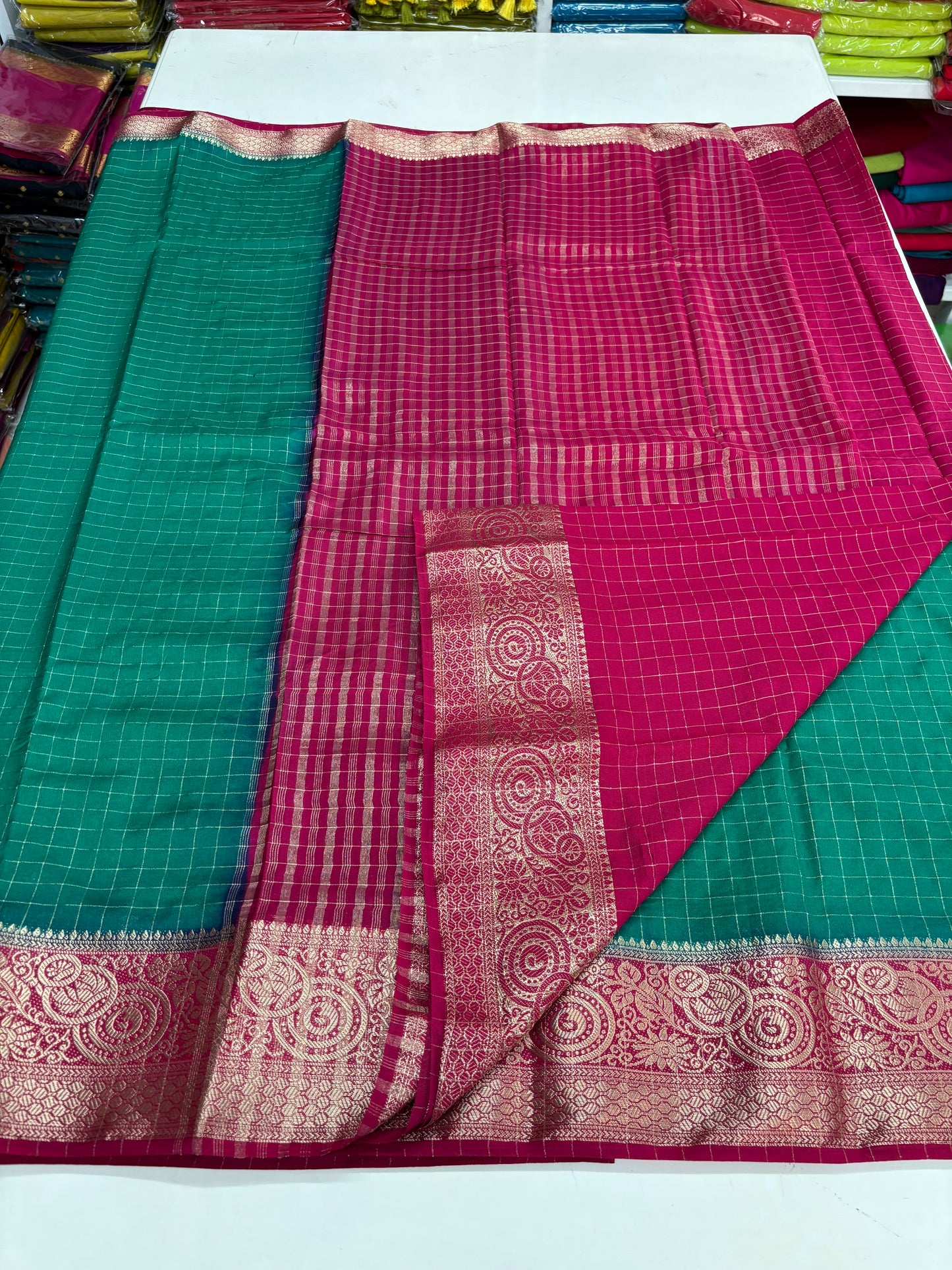 Viscose Crepe (Checks & Contrast)