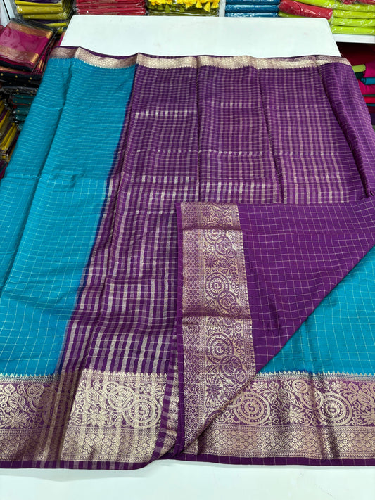 Viscose Crepe (Checks & Contrast)