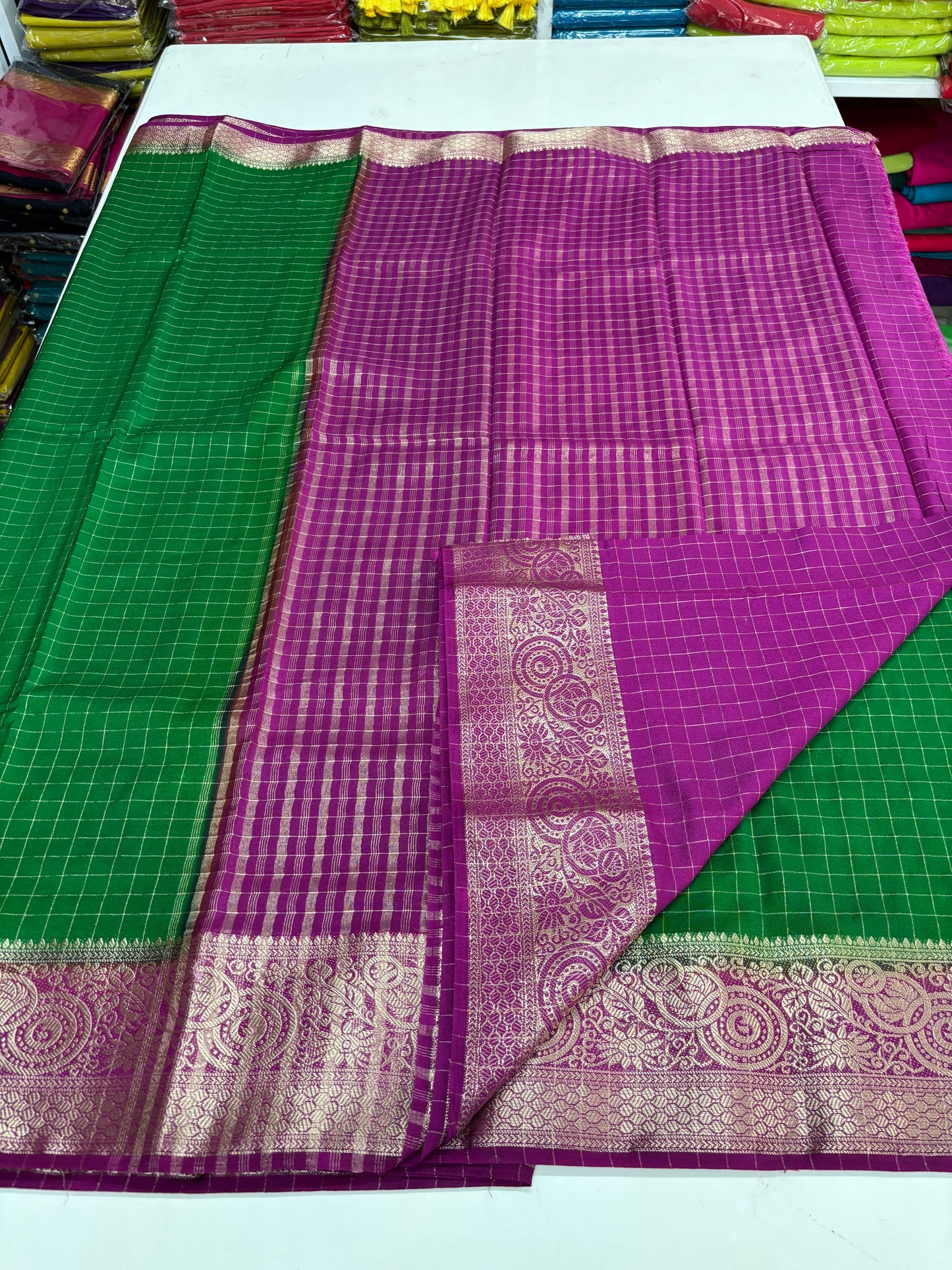 Viscose Crepe (Checks & Contrast)