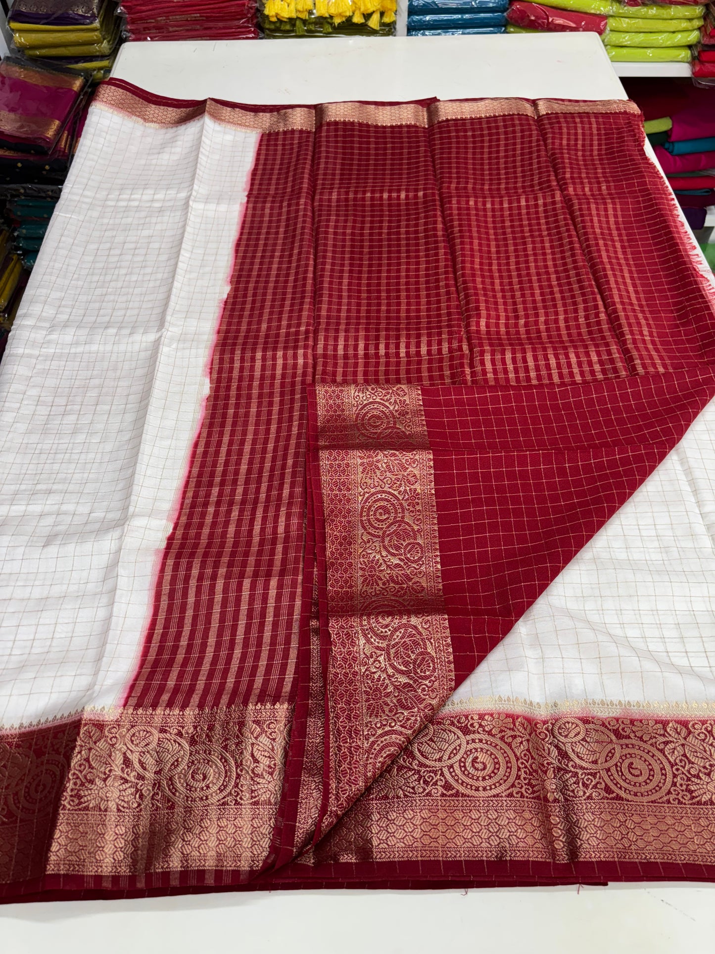 Viscose Crepe (Checks & Contrast)