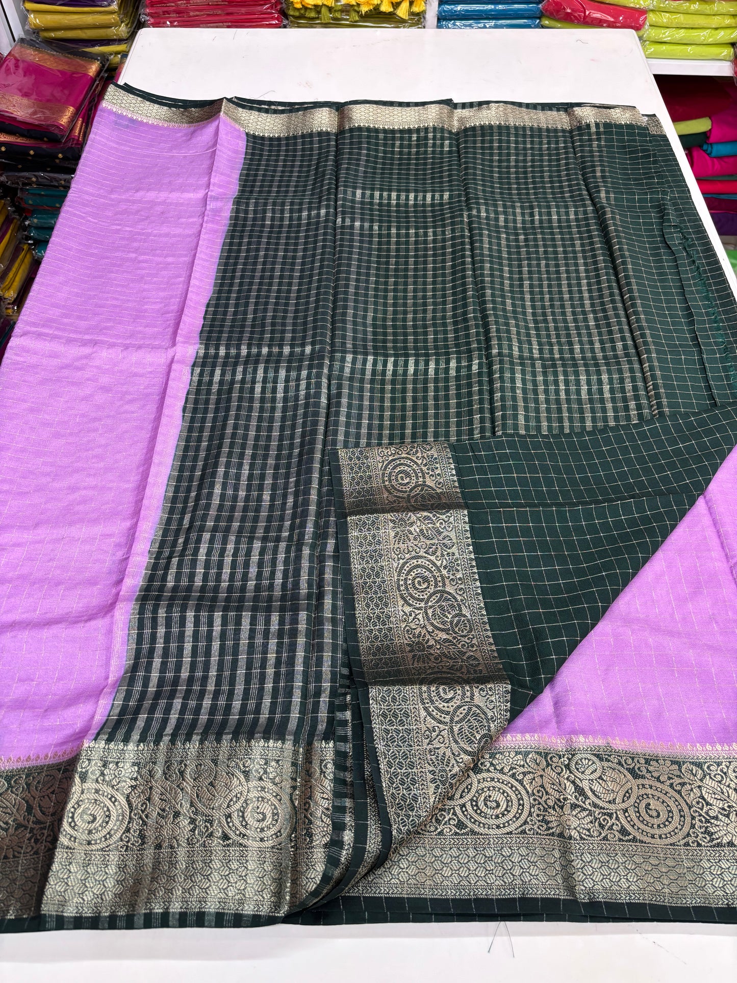 Viscose Crepe (Checks & Contrast)