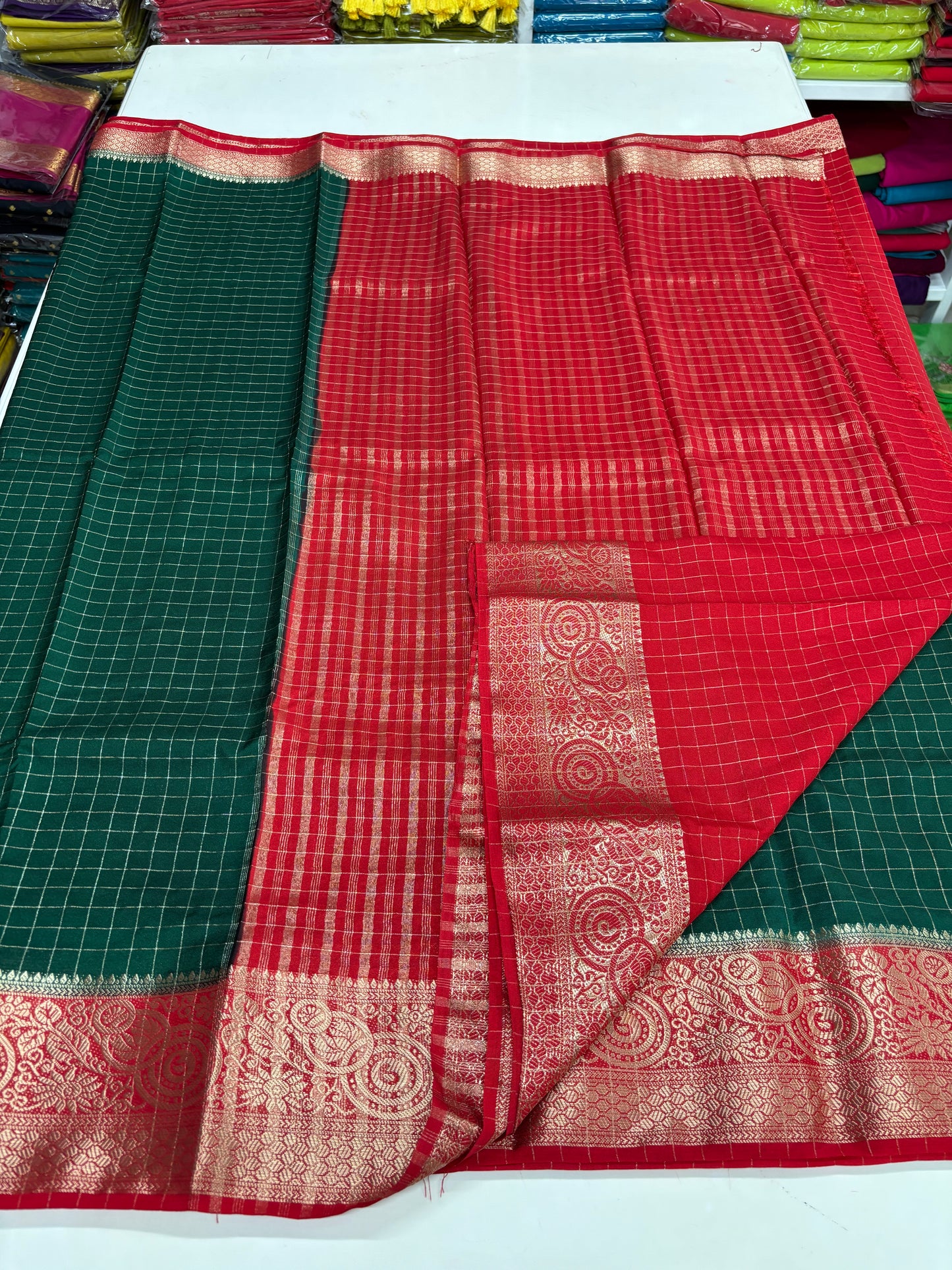 Viscose Crepe (Checks & Contrast)