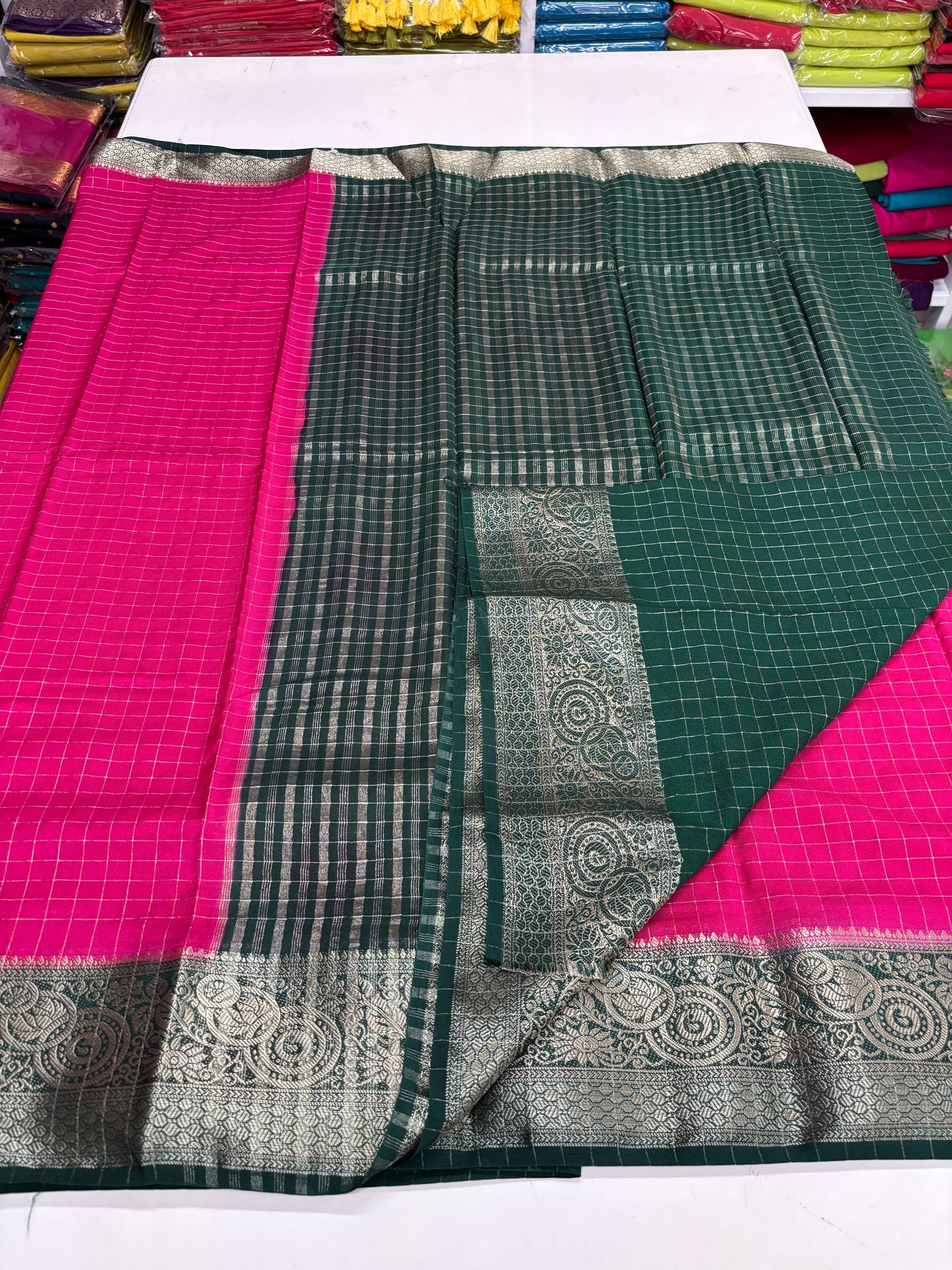 Viscose Crepe (Checks & Contrast)