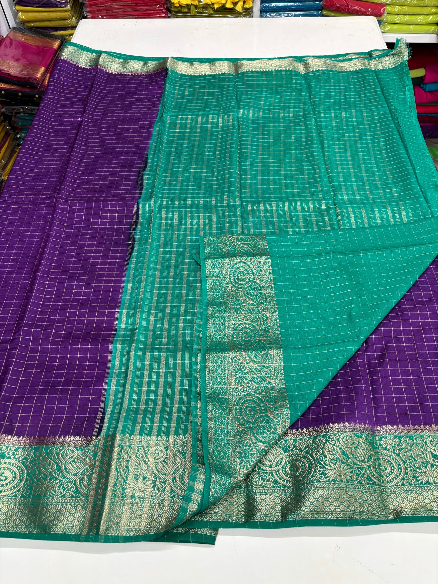 Viscose Crepe (Checks & Contrast)