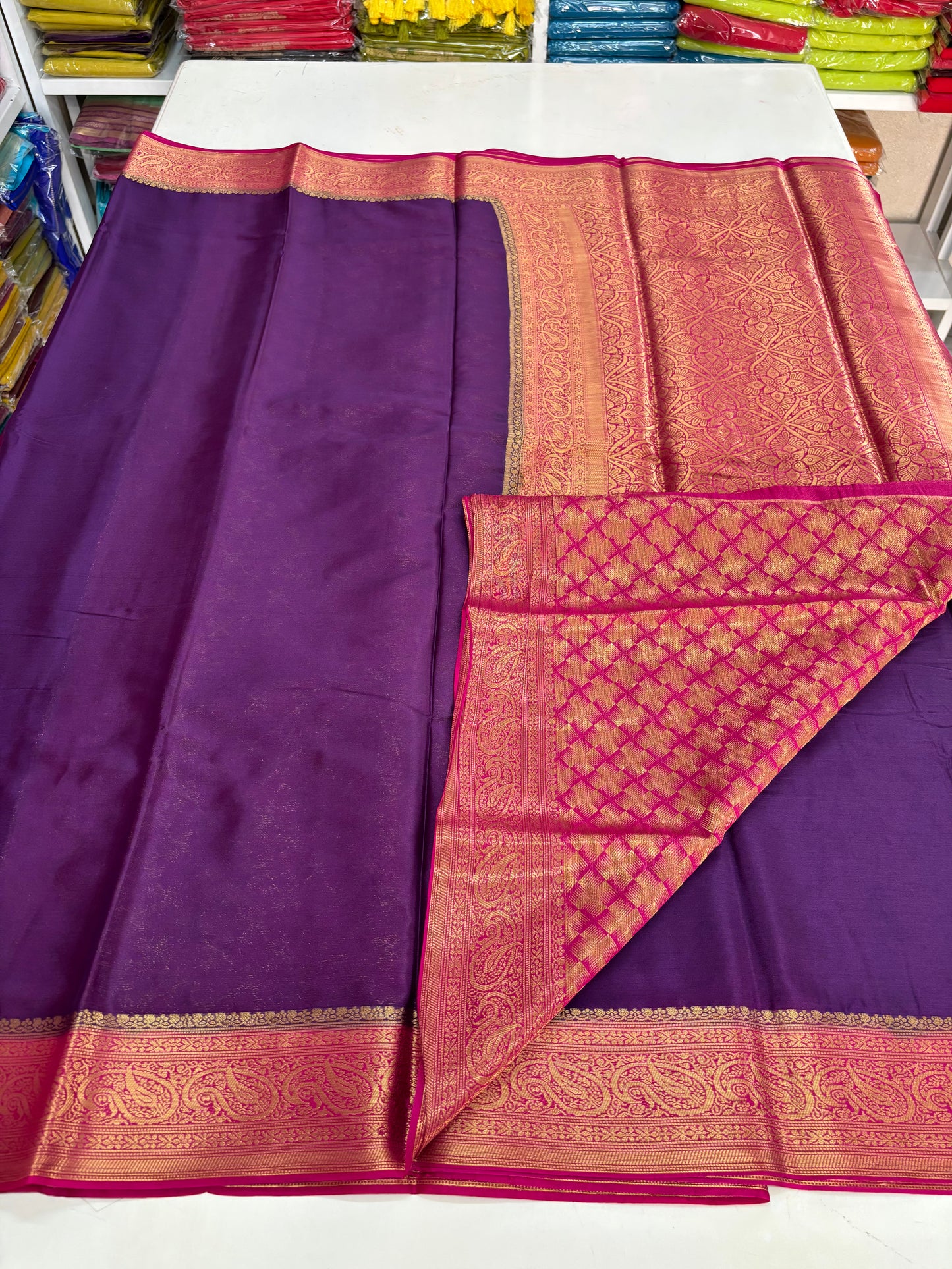 Chinnon (Contrast, Rich Pallu, Brocade blouse)