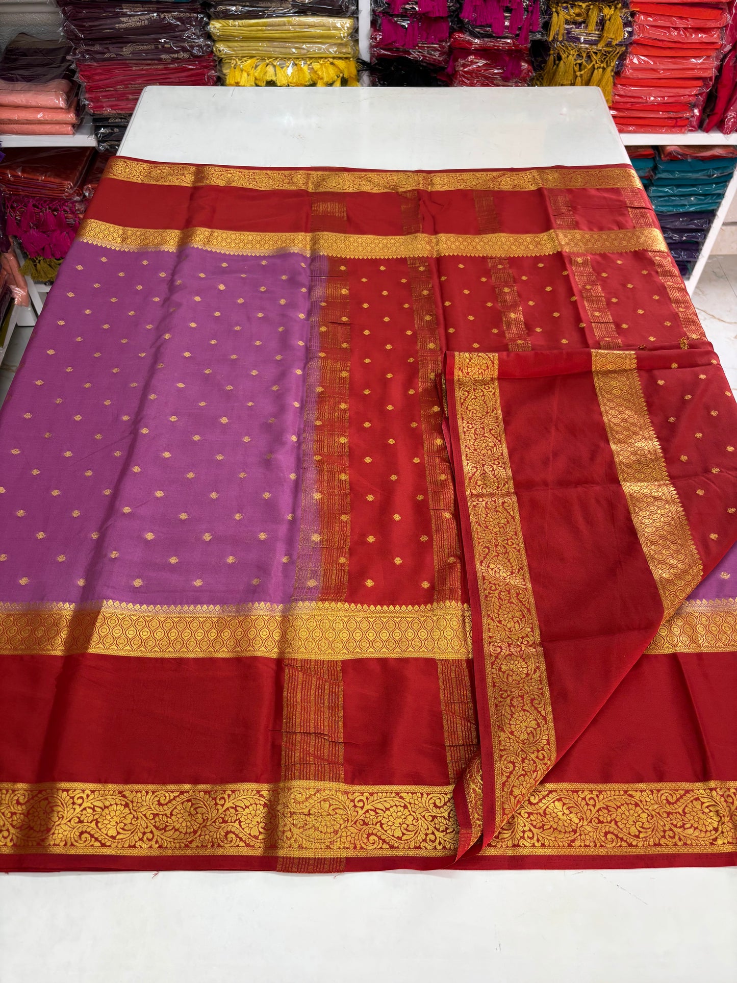 Semi Mysore Crepe (Motifs and Big Bentex)