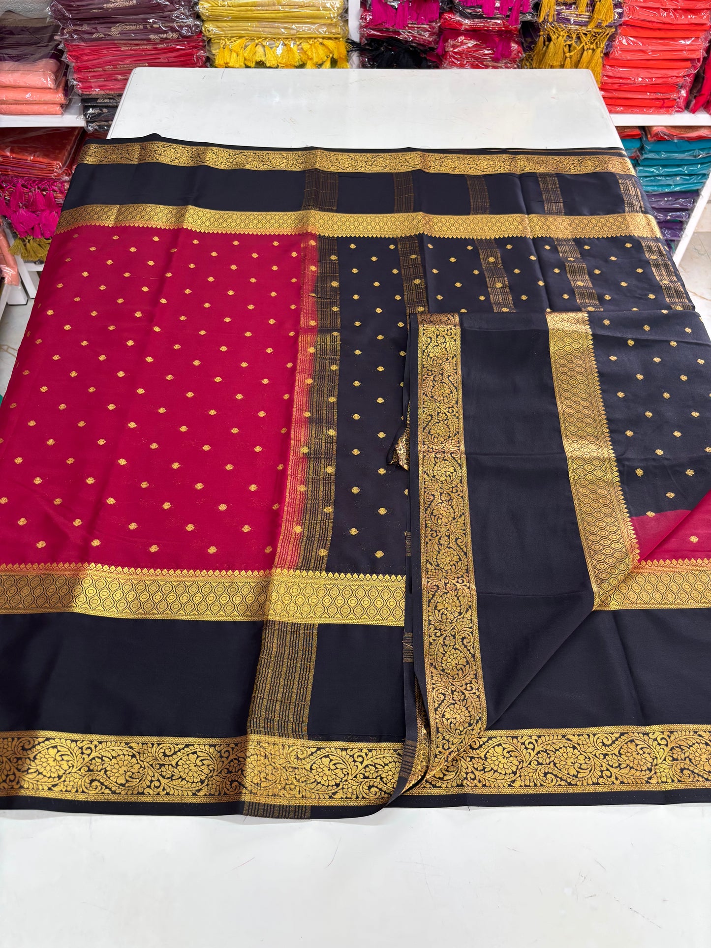 Semi Mysore Crepe (Motifs and Big Bentex)