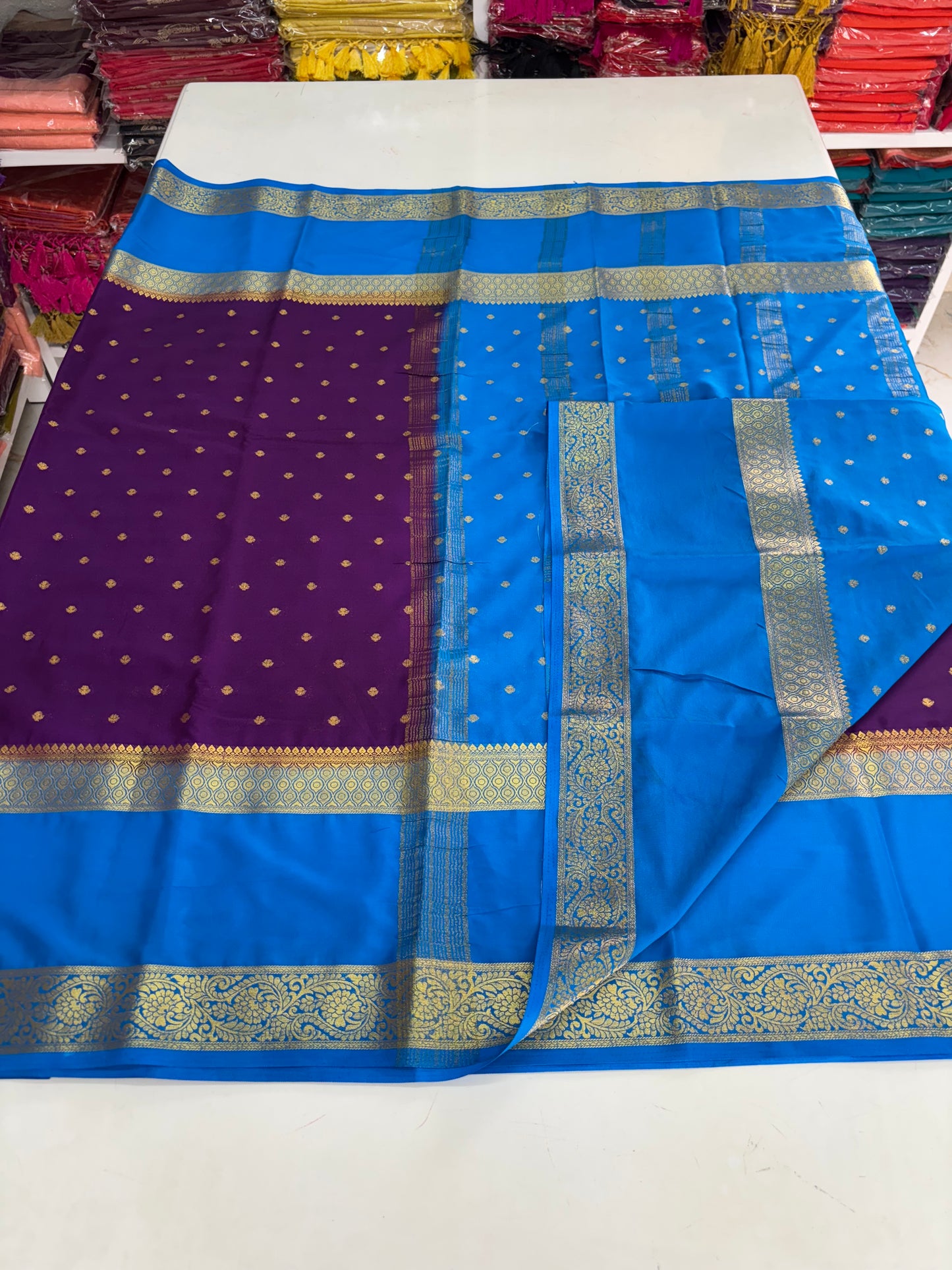 Semi Mysore Crepe (Motifs and Big Bentex)
