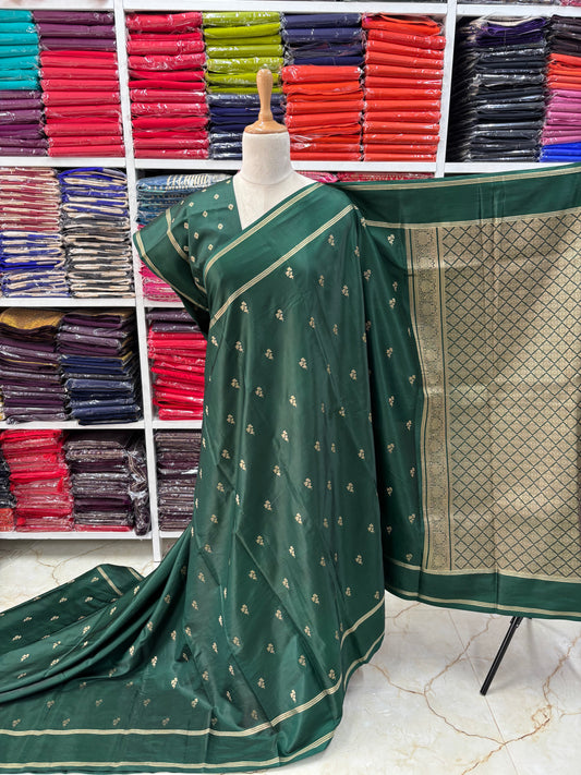 Soft Silk Satin Feel (Small Floral Motifs)