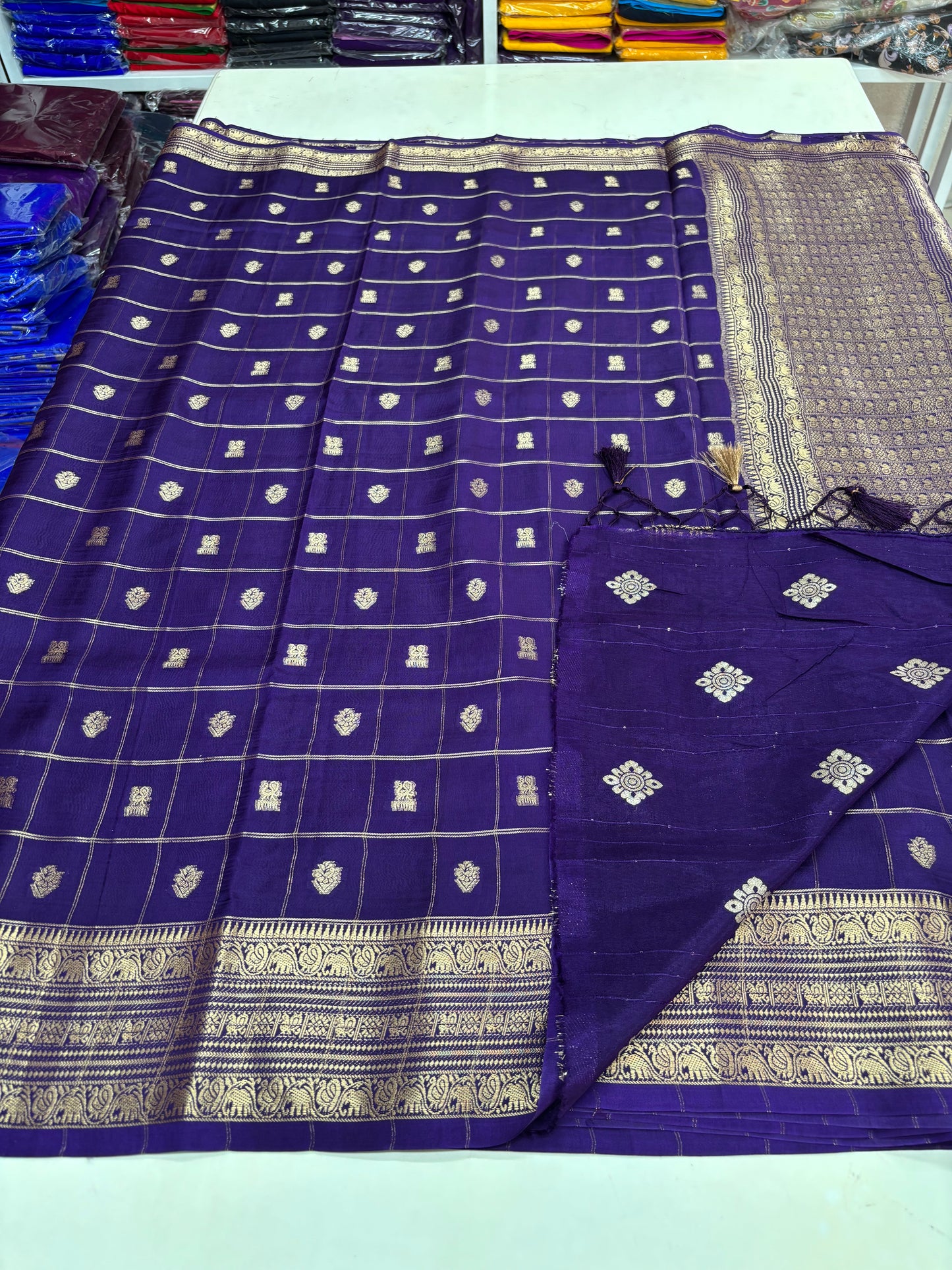 Viscose Silk (Self, Checks & Motifs)