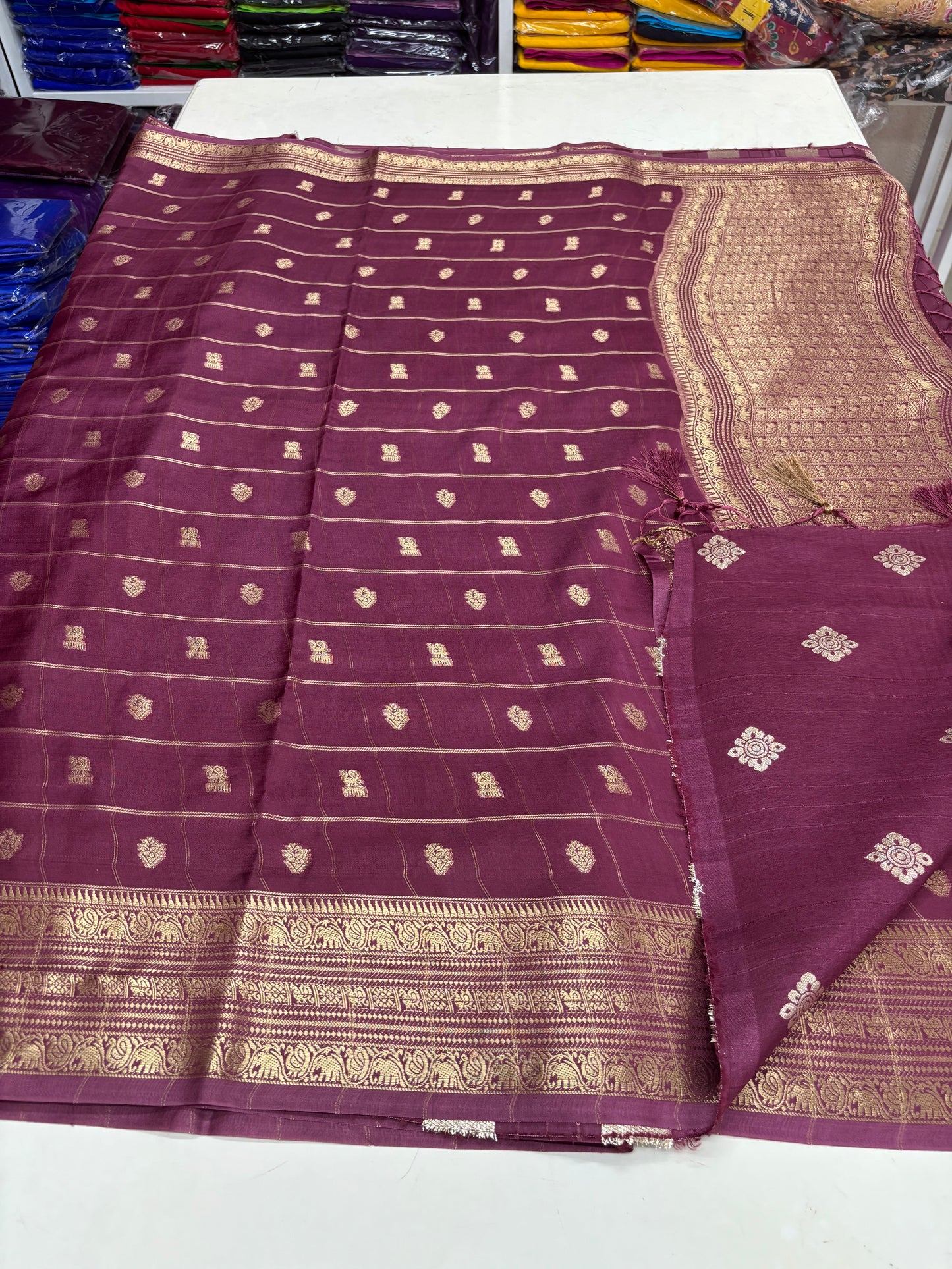 Viscose Silk (Self, Checks & Motifs)