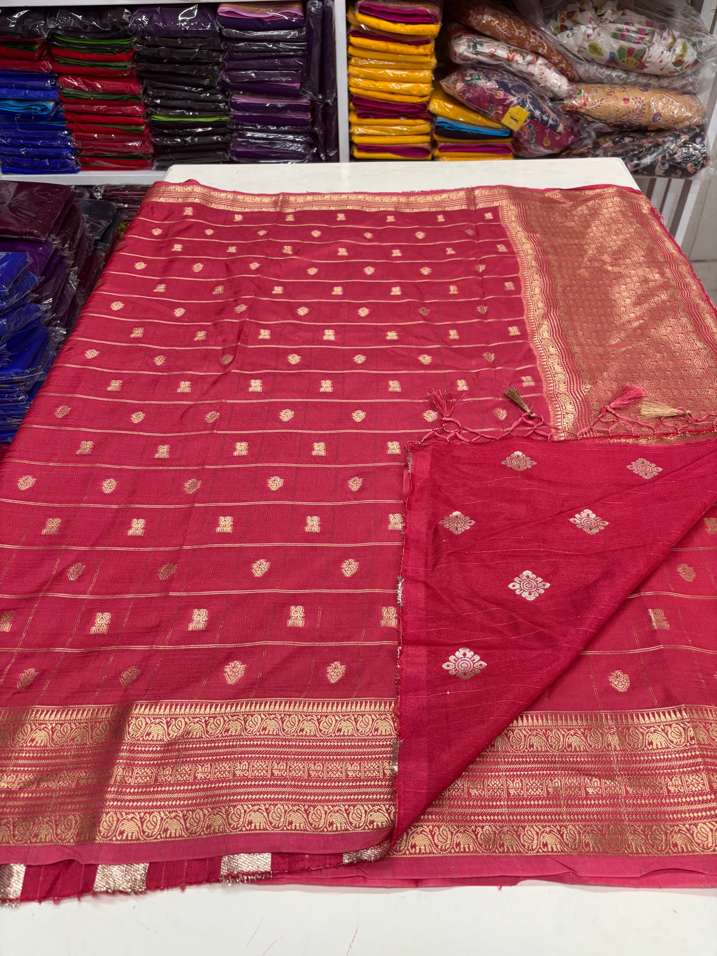 Viscose Silk (Self, Checks & Motifs)