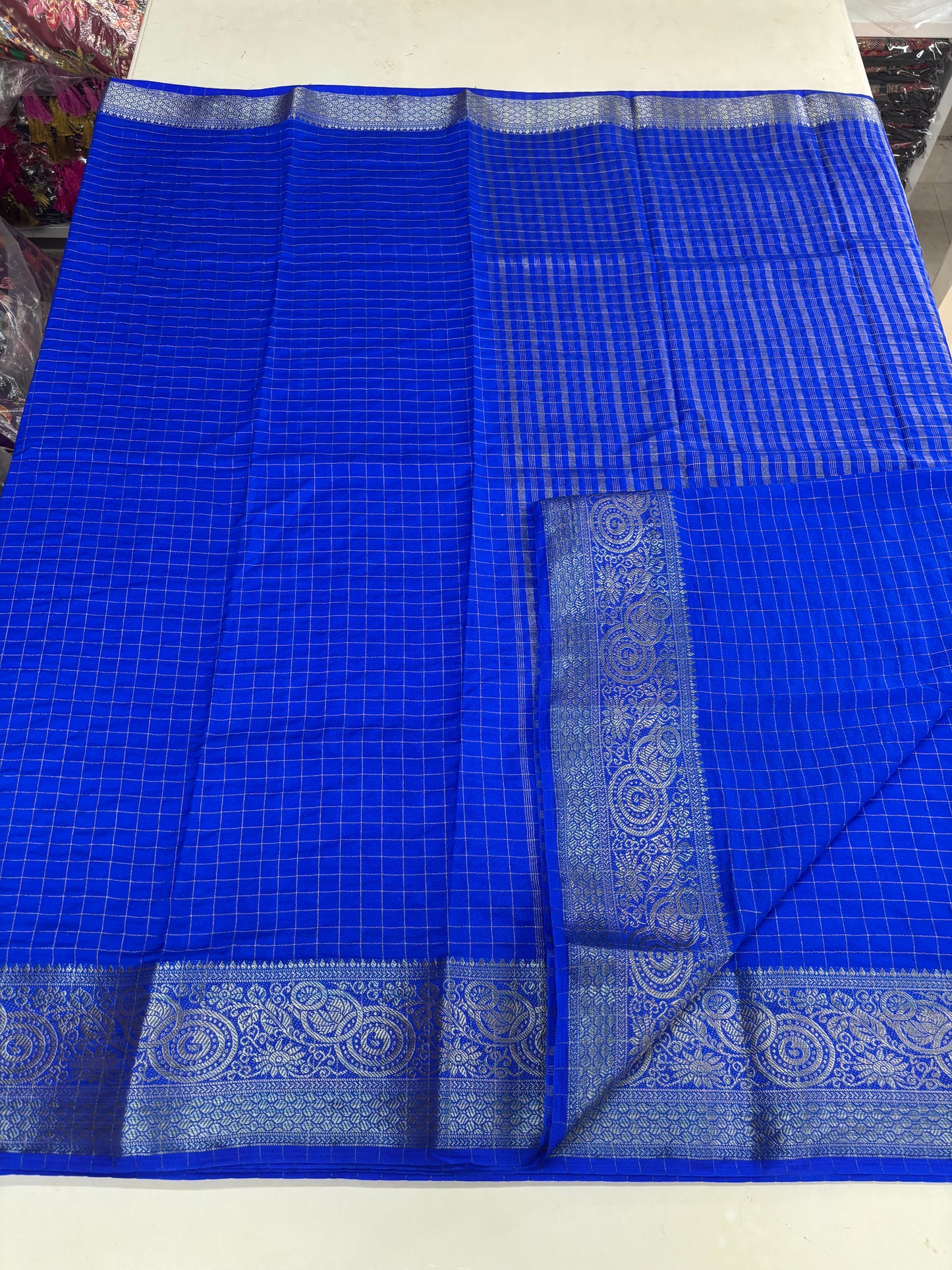 Viscose Silk (Self and Checks)