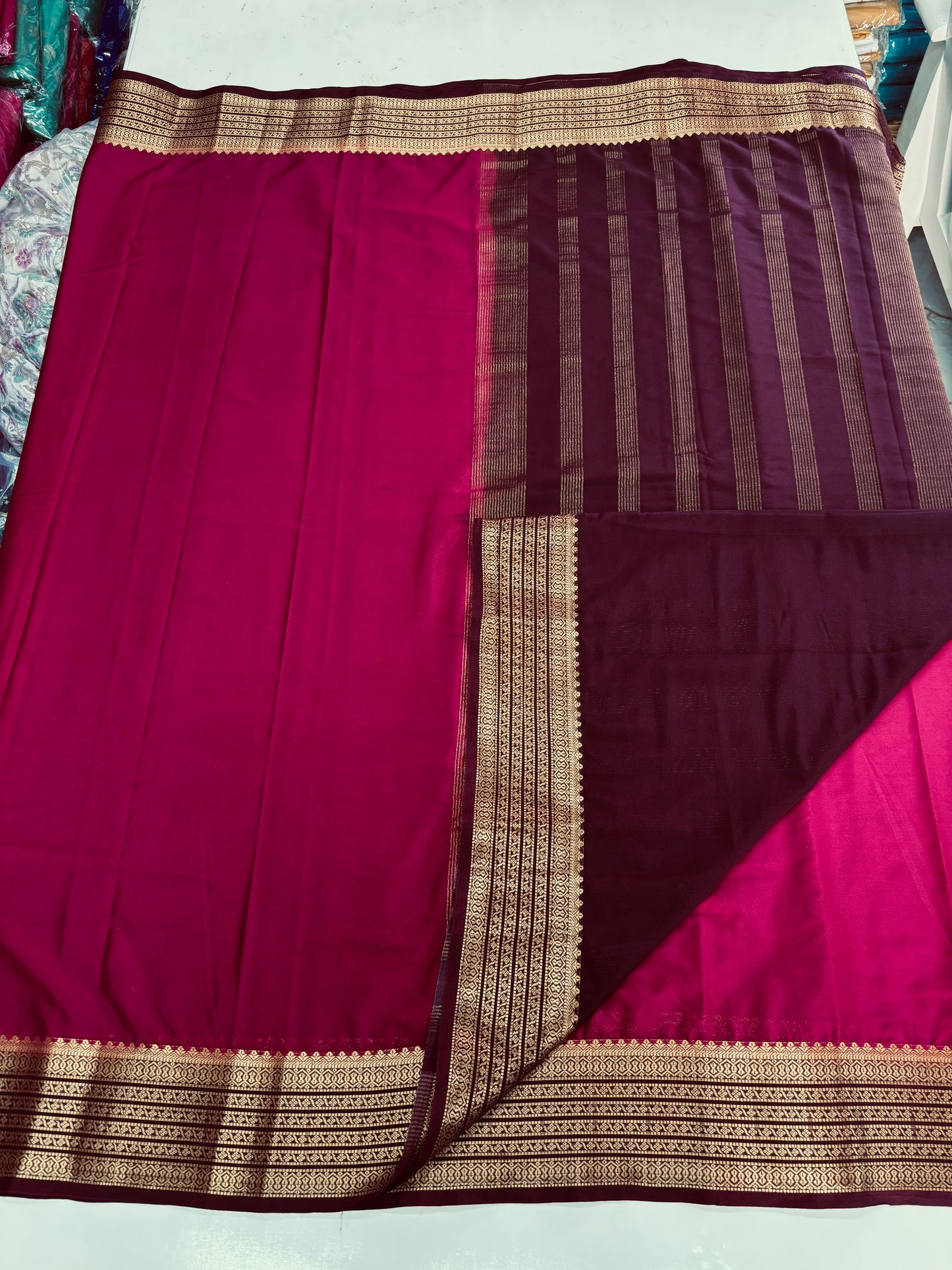 Semi Mysore Crepe (Sequence Border)