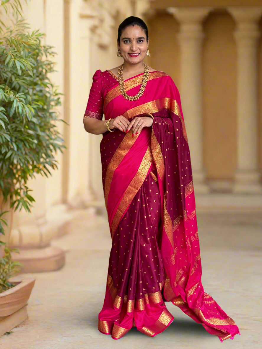 Semi Mysore Crepe (Motifs and Big Bentex)