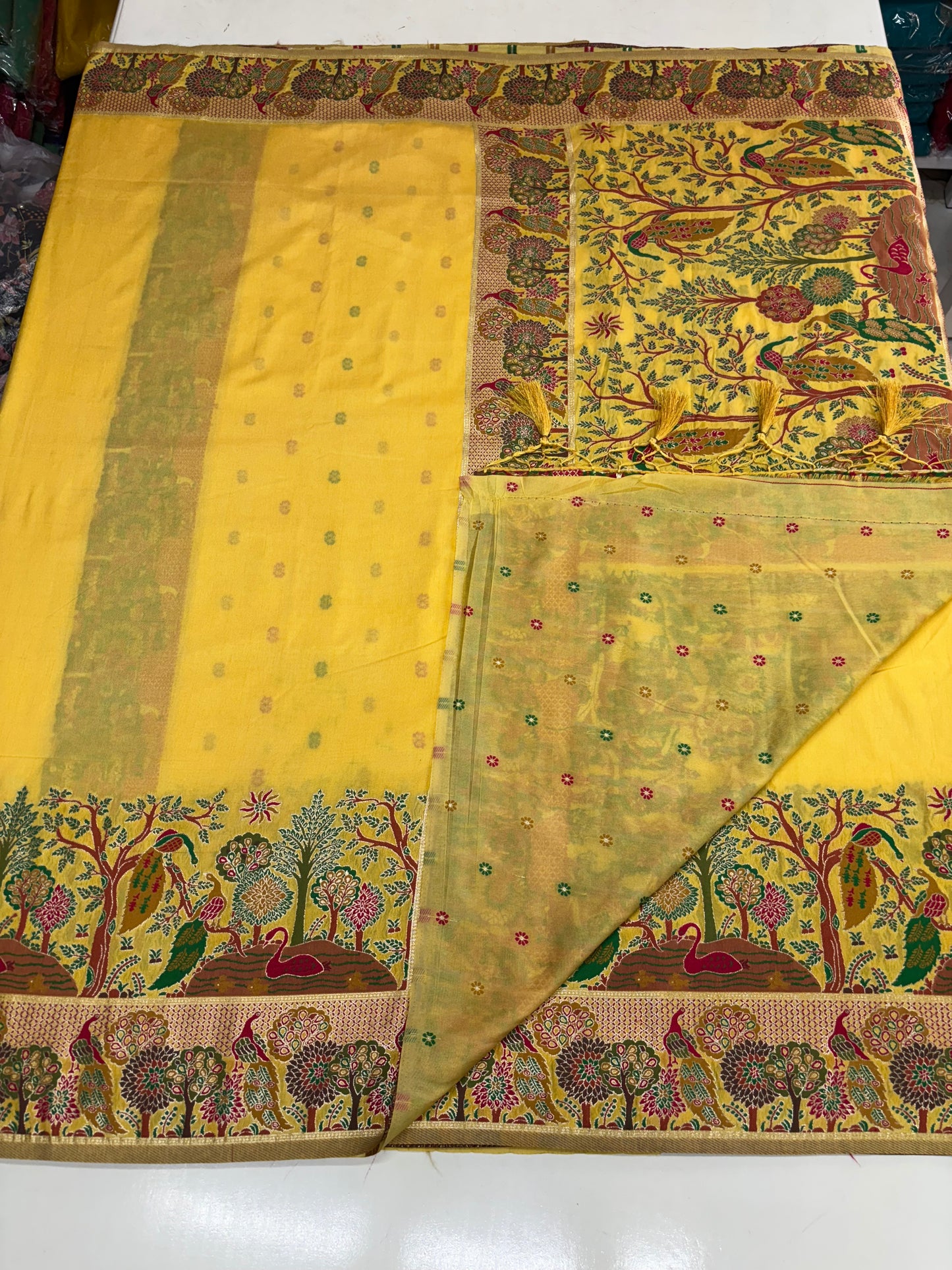 Kashmiri Pashmina Saree (Forest Theme)