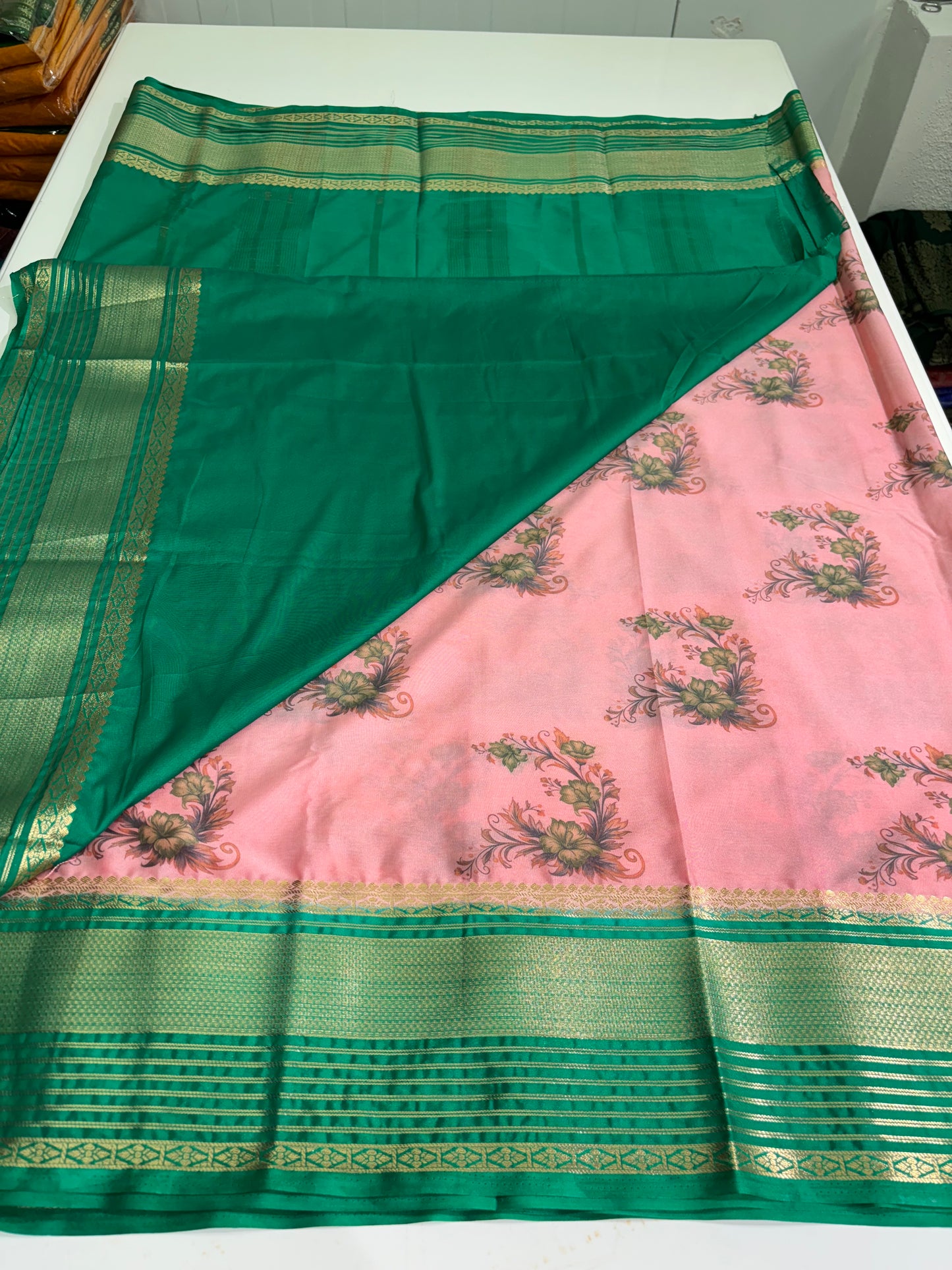Printed Semi Mysore Crepe