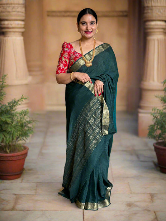 Crushed Viscose Chinnon (Contrast, Jal Viscose Blouse)