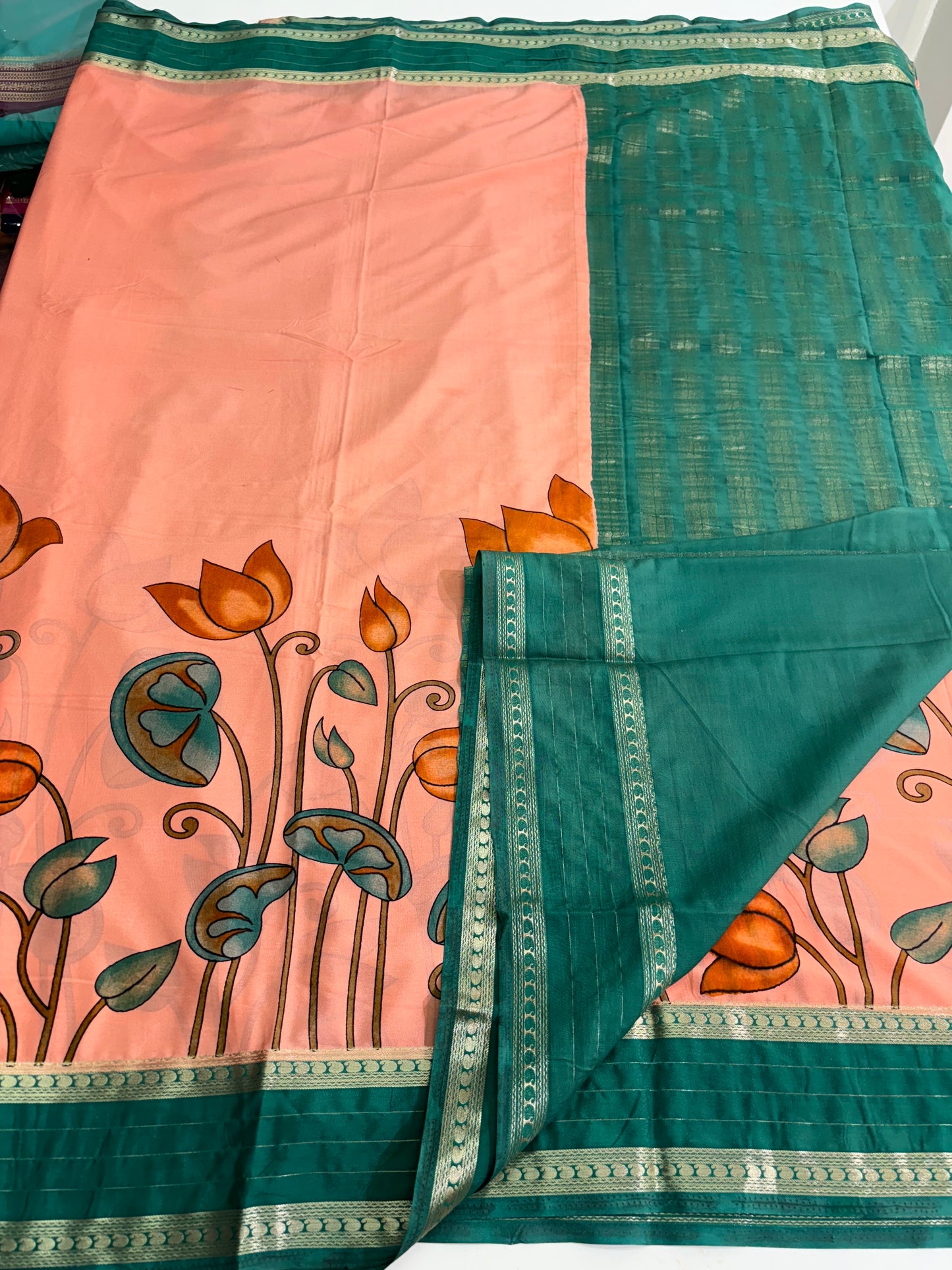 Printed Semi Mysore Crepe