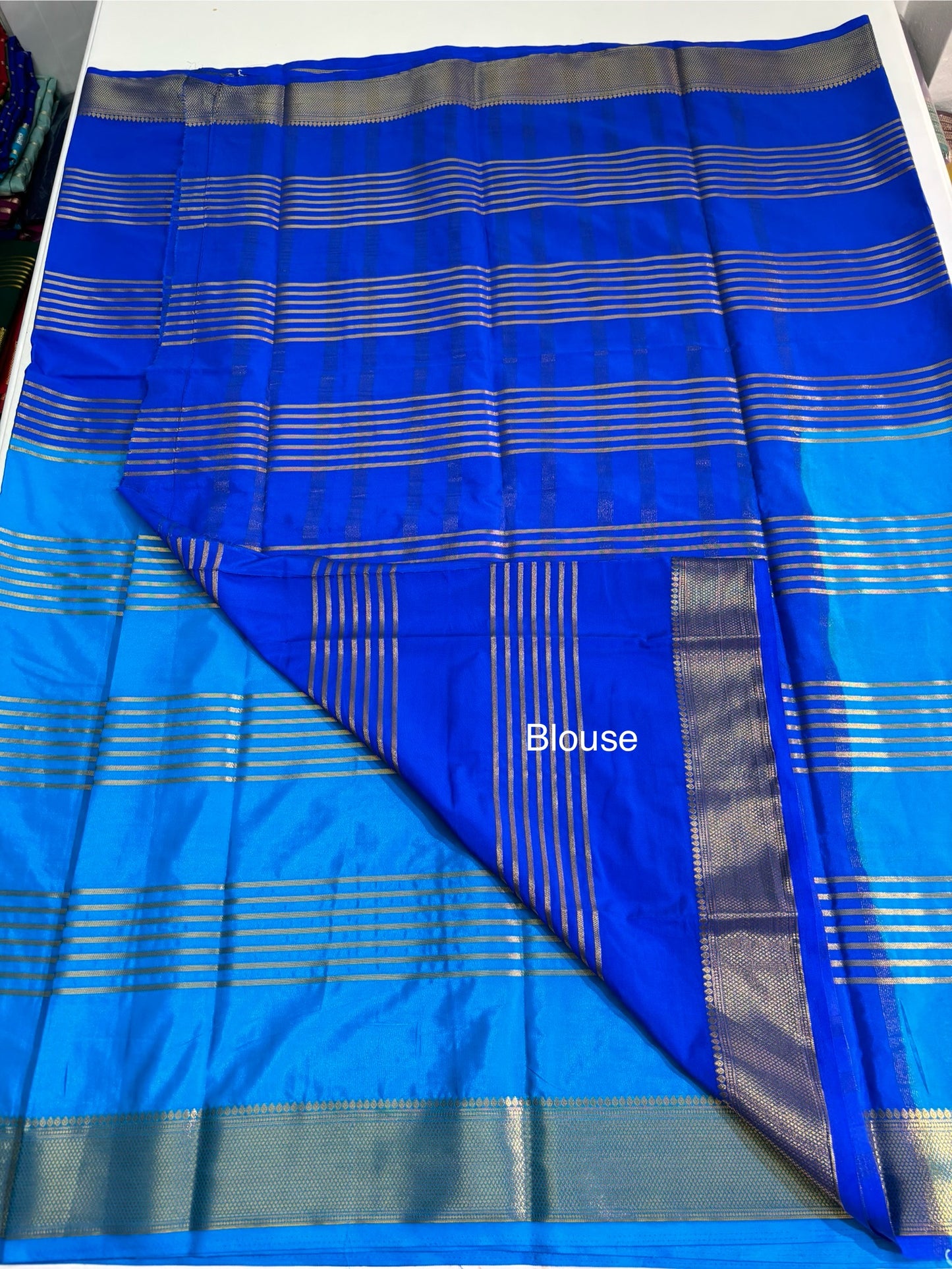 Semi Mysore Crepe Half & Half (Super Premium)