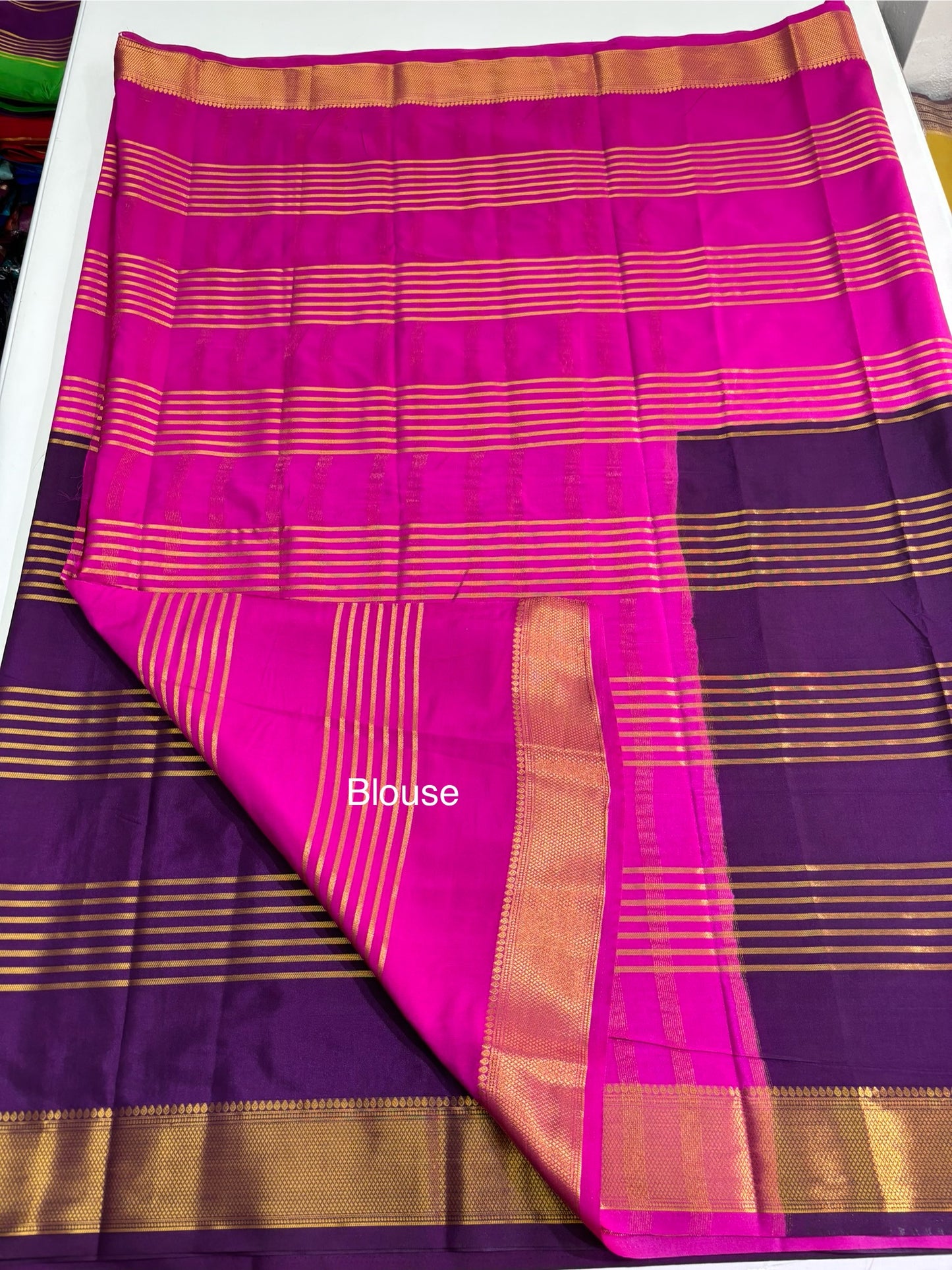 Semi Mysore Crepe Half & Half (Super Premium)