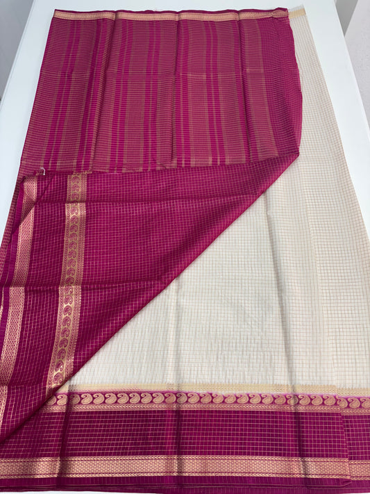 Semi Mysore Crepe (Checks Bentex)