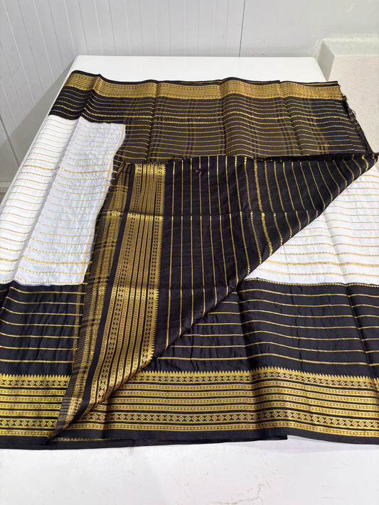 Semi Mysore Crepe (2D Center White)