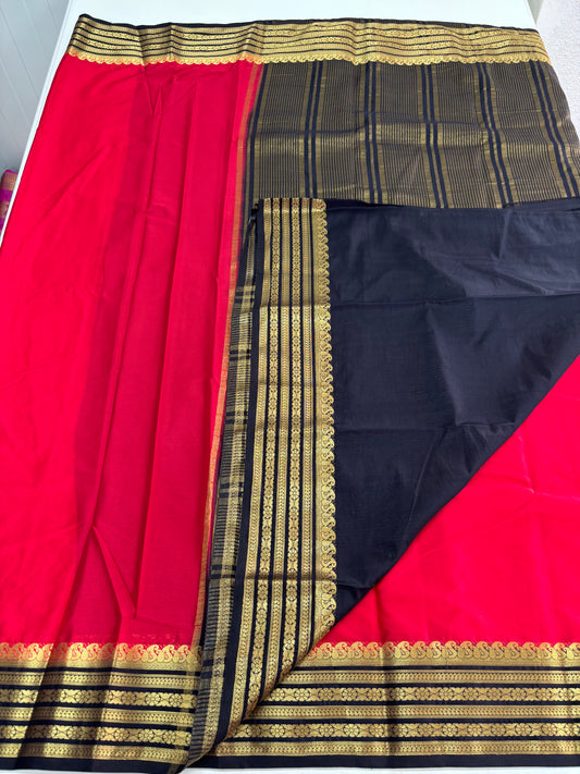 Semi Mysore Crepe (CP Mango & Flower Border)