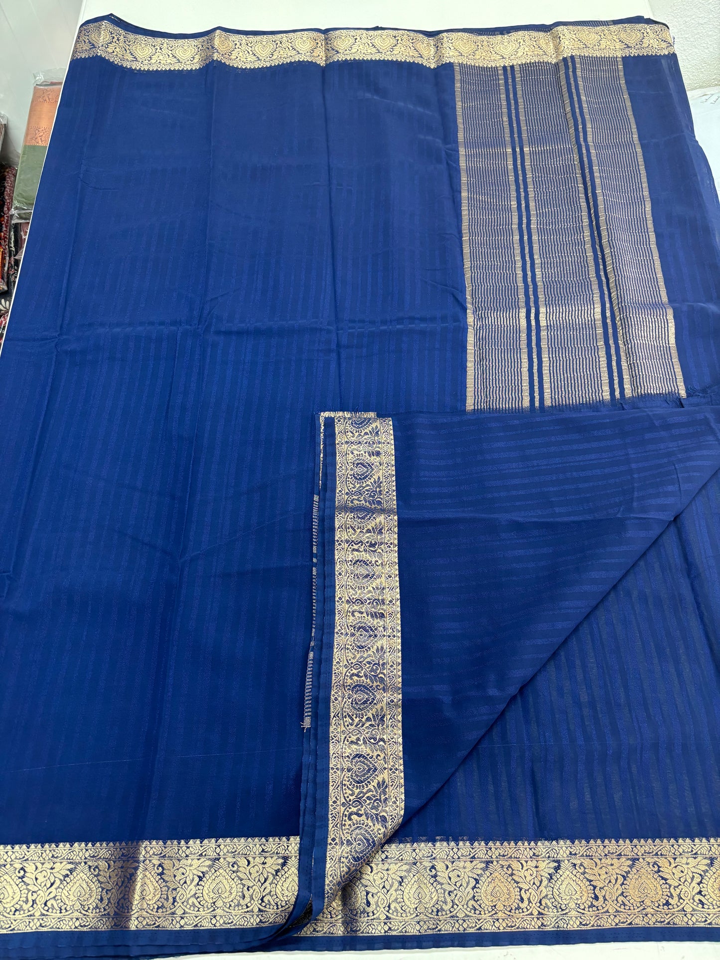 Embossed Georgette (Leaf Border)