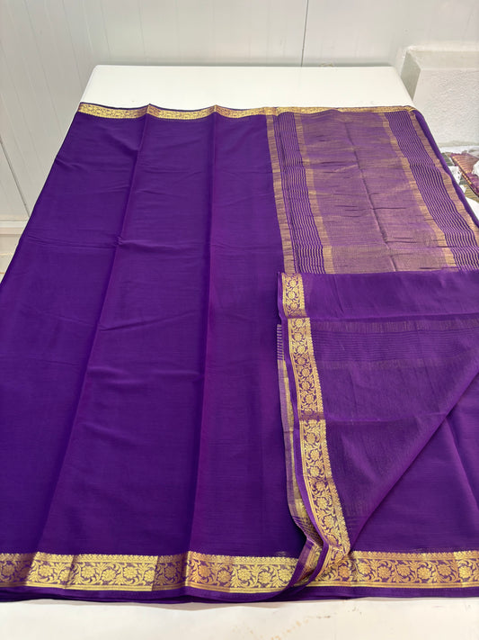 Crushed Chiffon (1-inch Floral Border)