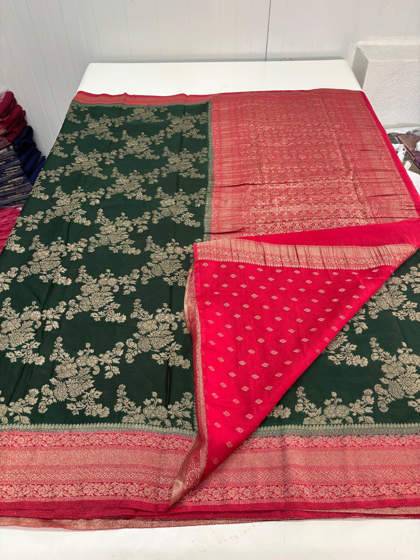 Crushed Crepe Georgette (Jal pattern)