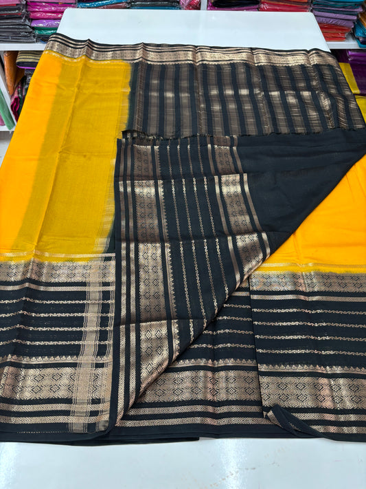 Semi Mysore Crepe (SS Big Bentex Diamond Border)