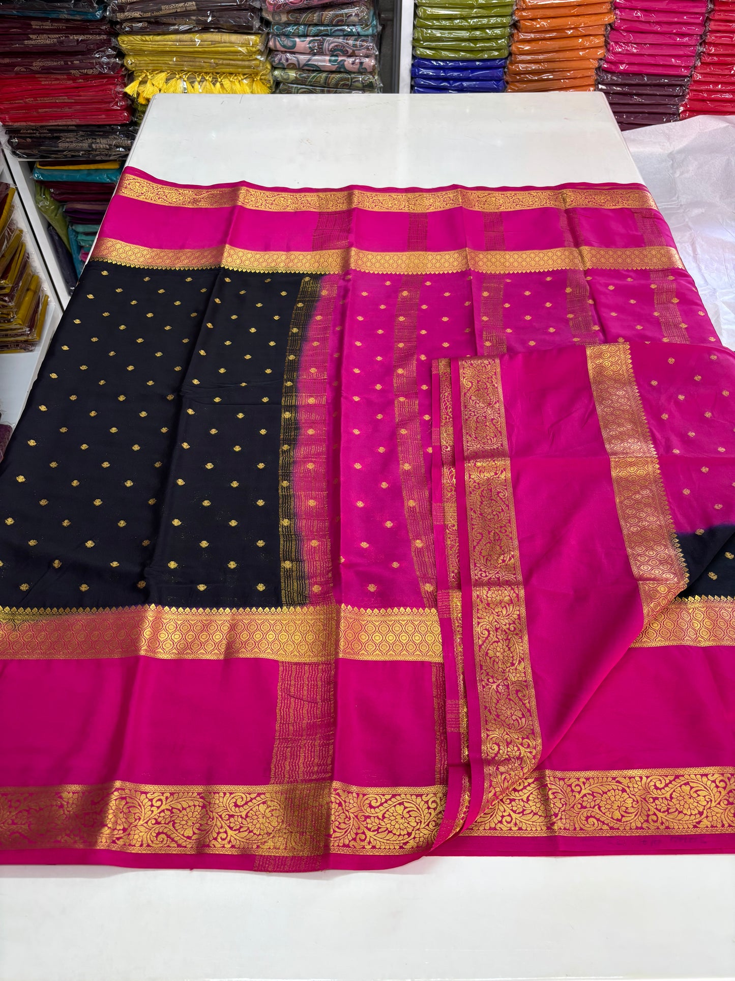 Semi Mysore Crepe (Motifs and Big Bentex)