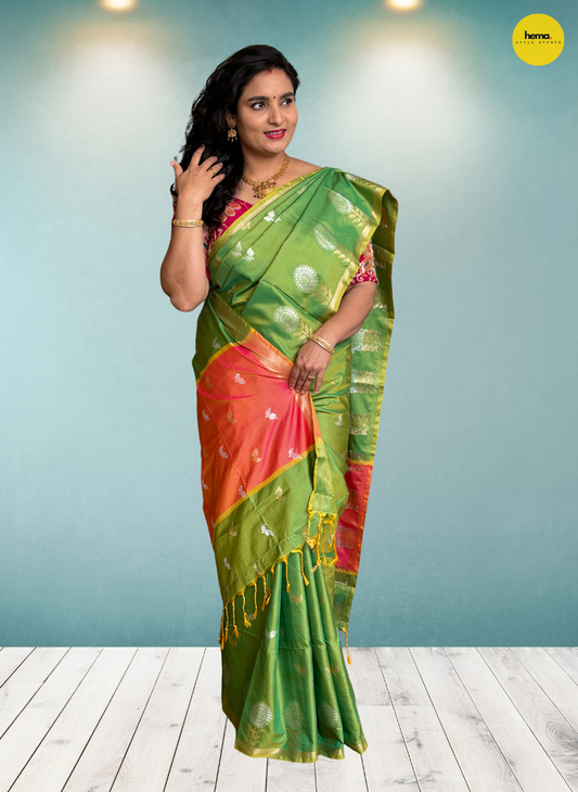 Semi Patola Saree (Double Leaves)