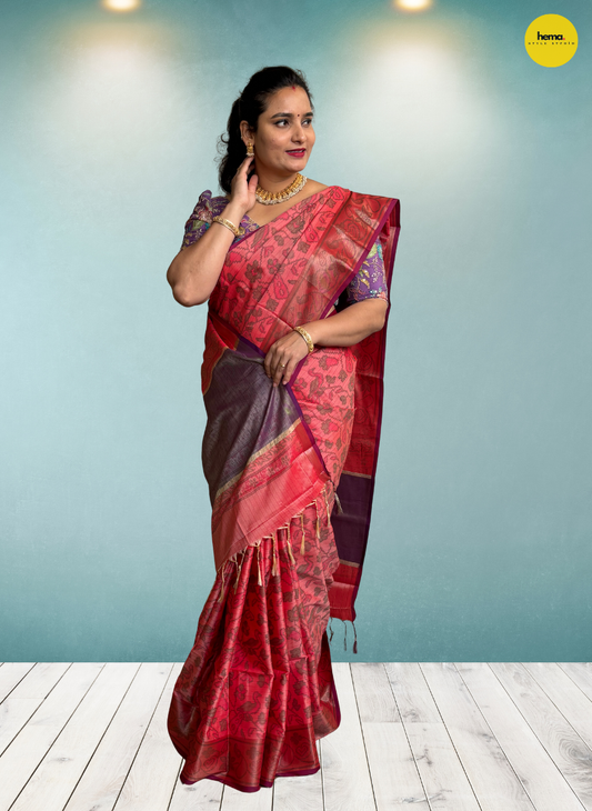 Semi Patola Saree (Pochampally Ikkat Design)