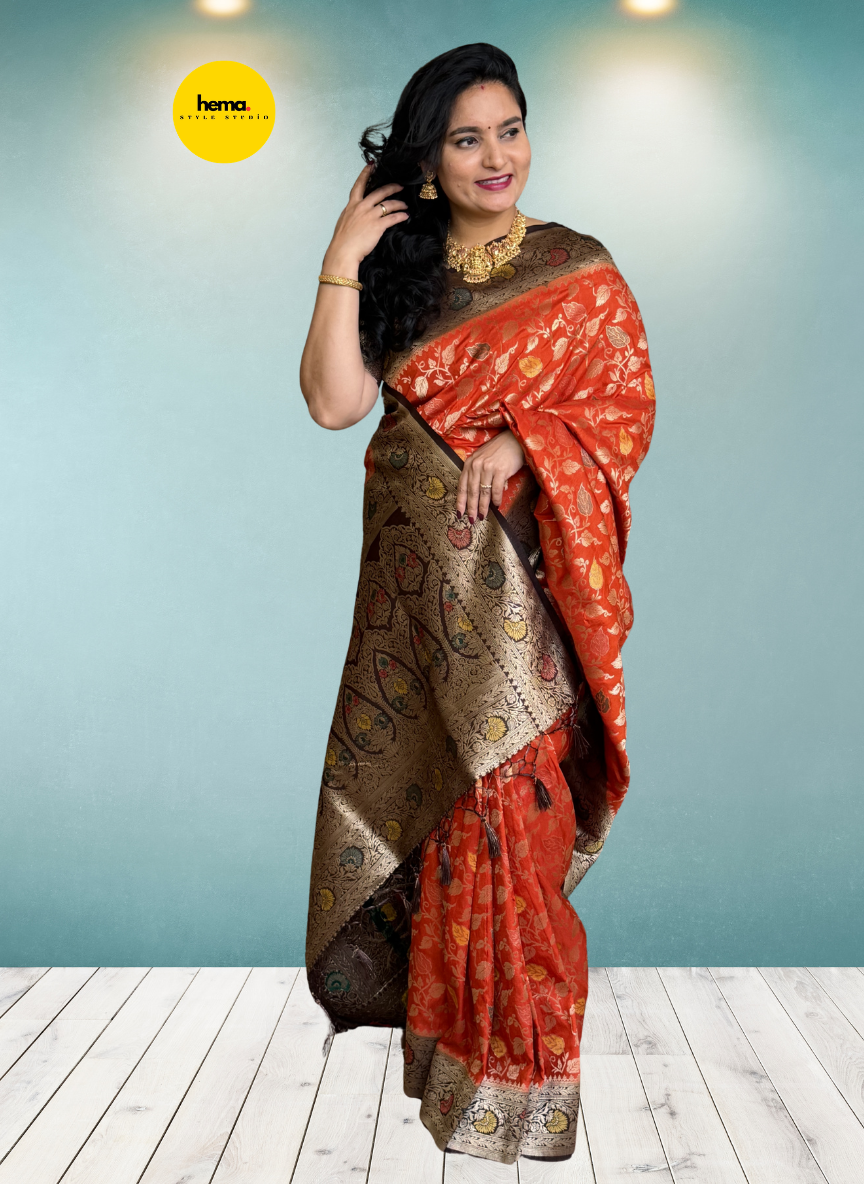 Banarasi Dola (Leaf Jaal and Meena)