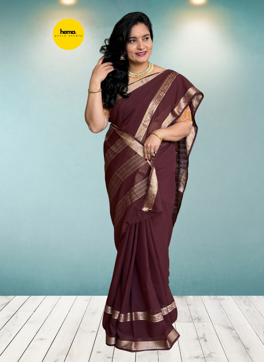 Georgette Chiffon (SS Bentex Border)