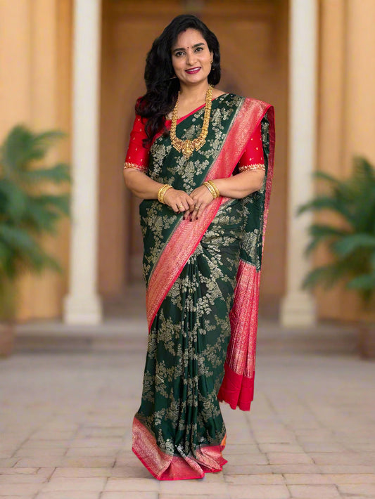Crushed Crepe Georgette (Jal pattern)