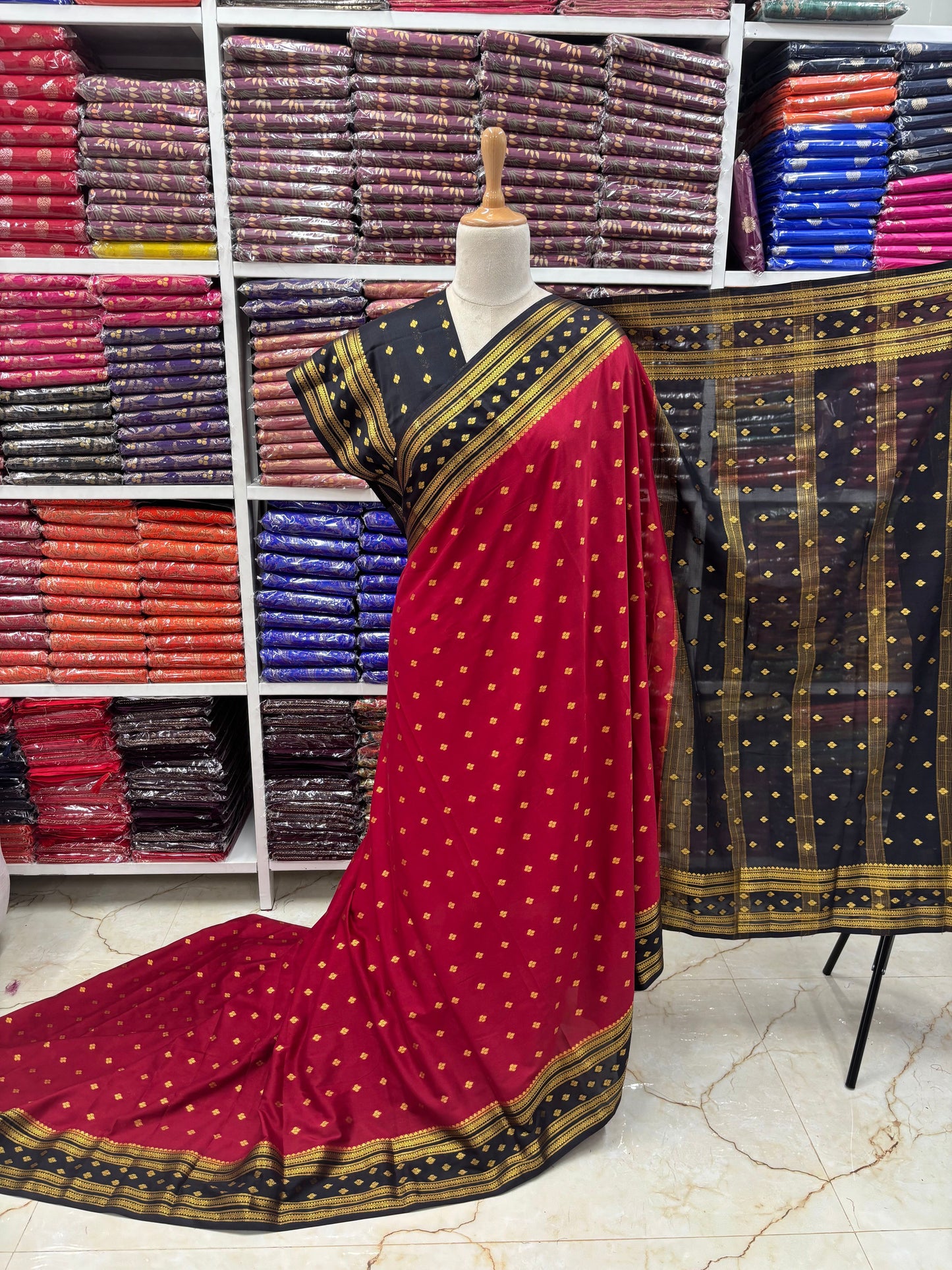 Semi Mysore Crepe (Premium, Motifs and Medium Bentex)