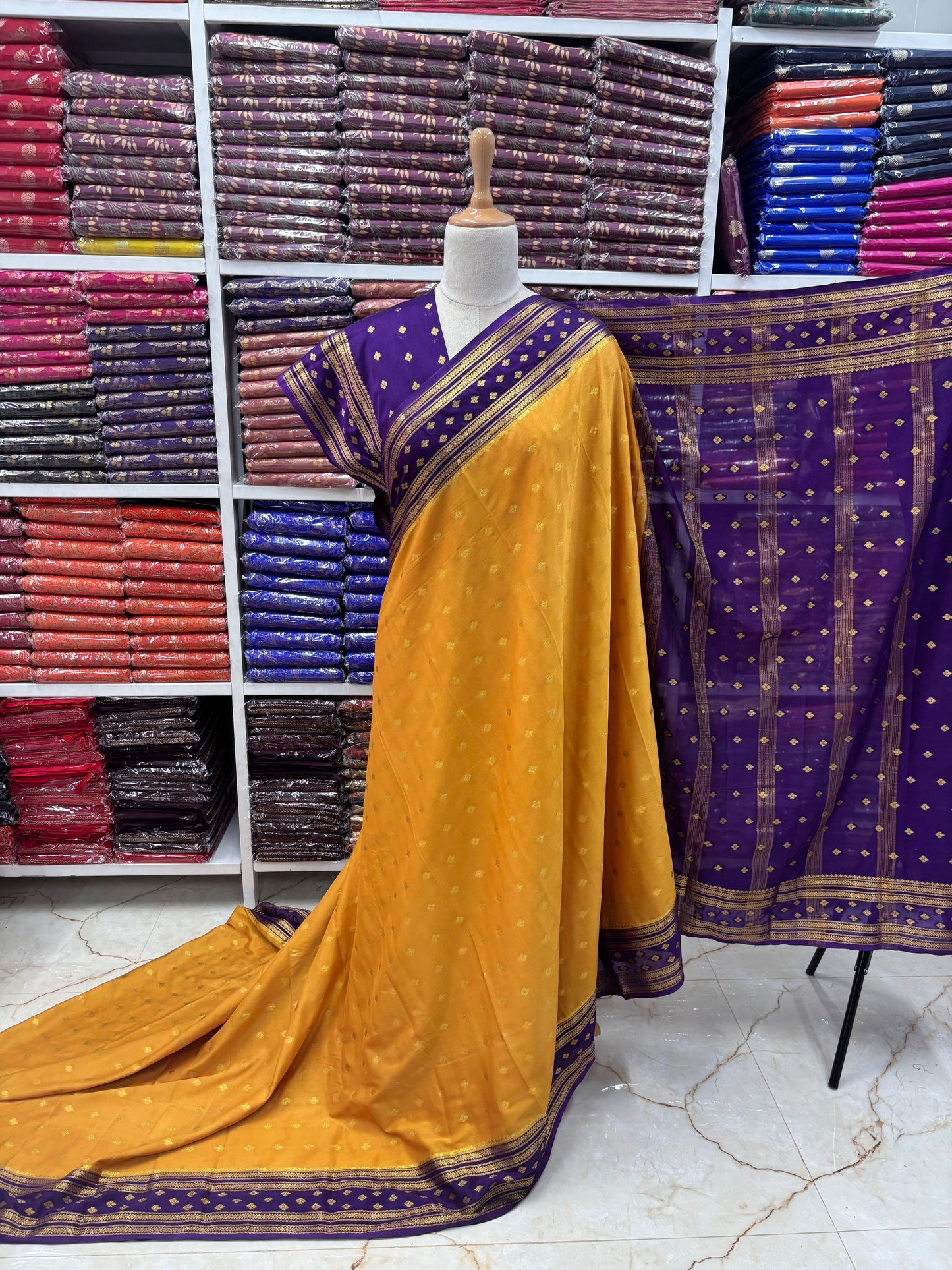 Semi Mysore Crepe (Premium, Motifs and Medium Bentex)