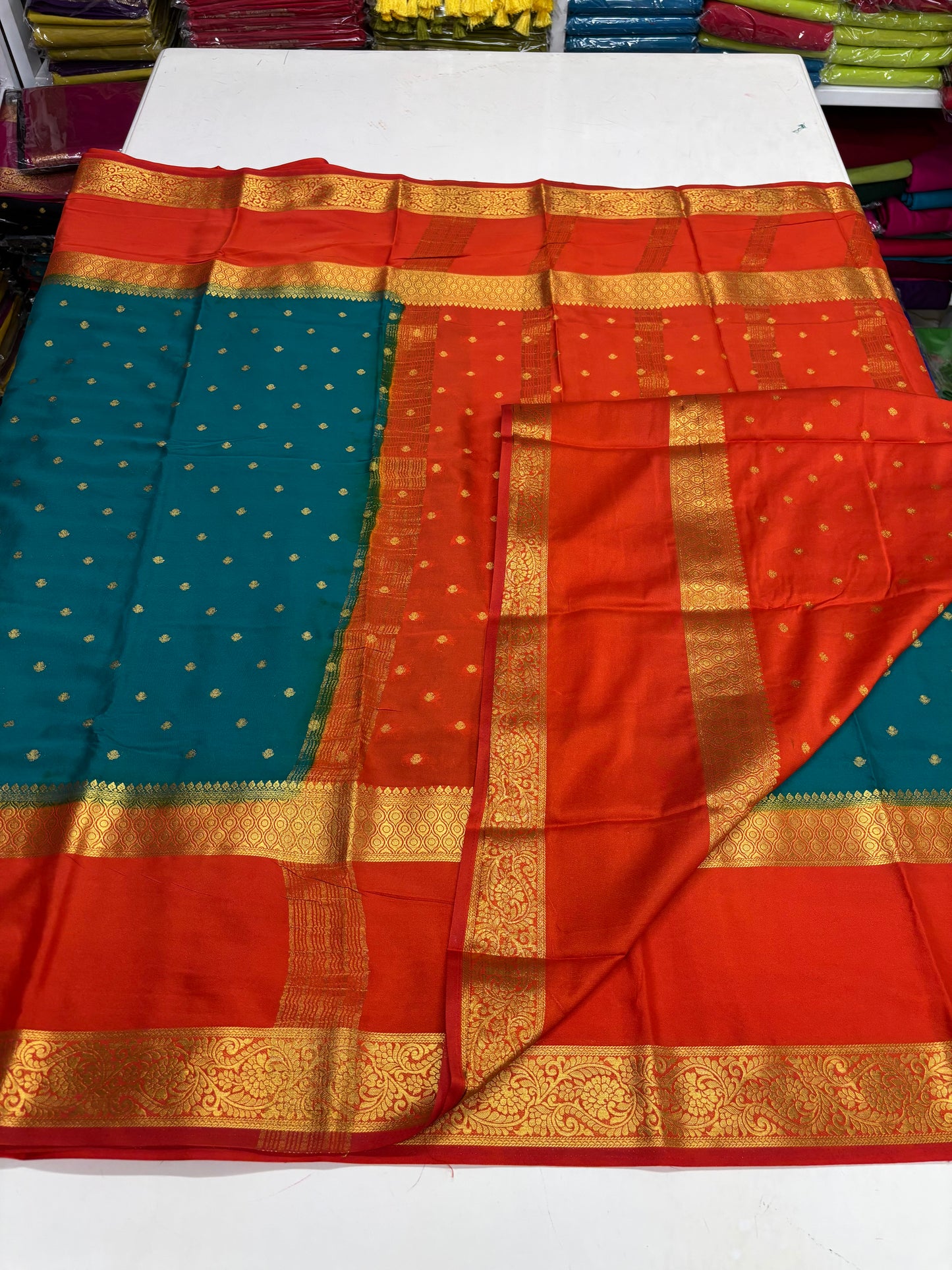 Semi Mysore Crepe (Motifs and Big Bentex)