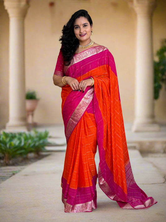 Chinnon Medium Size Ivory Jari Border